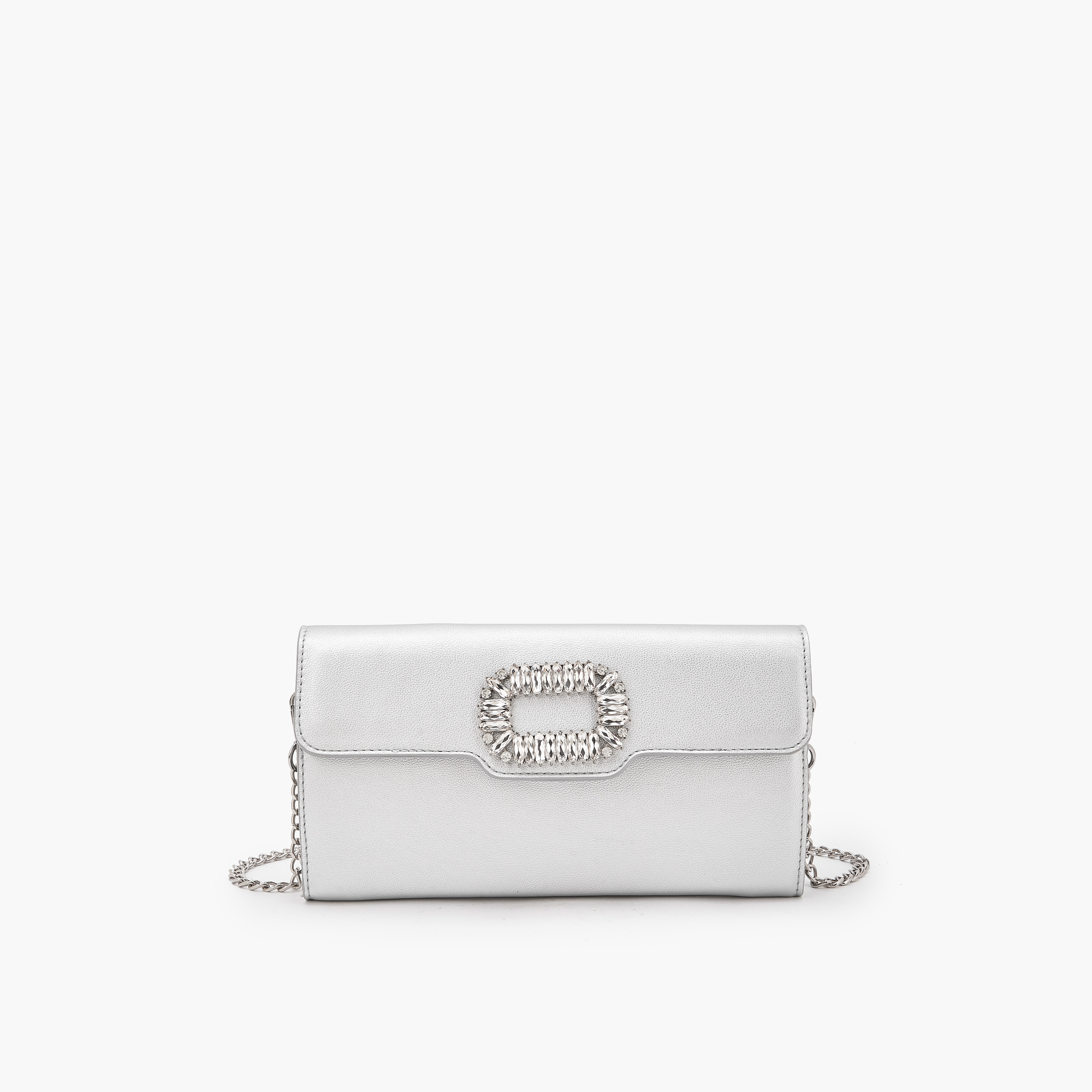 شنطة كلاتش مزينة بحزام سلسلة قابل للفصل من فلورا بيلا-women-bagsandwallets-handbags-image-1