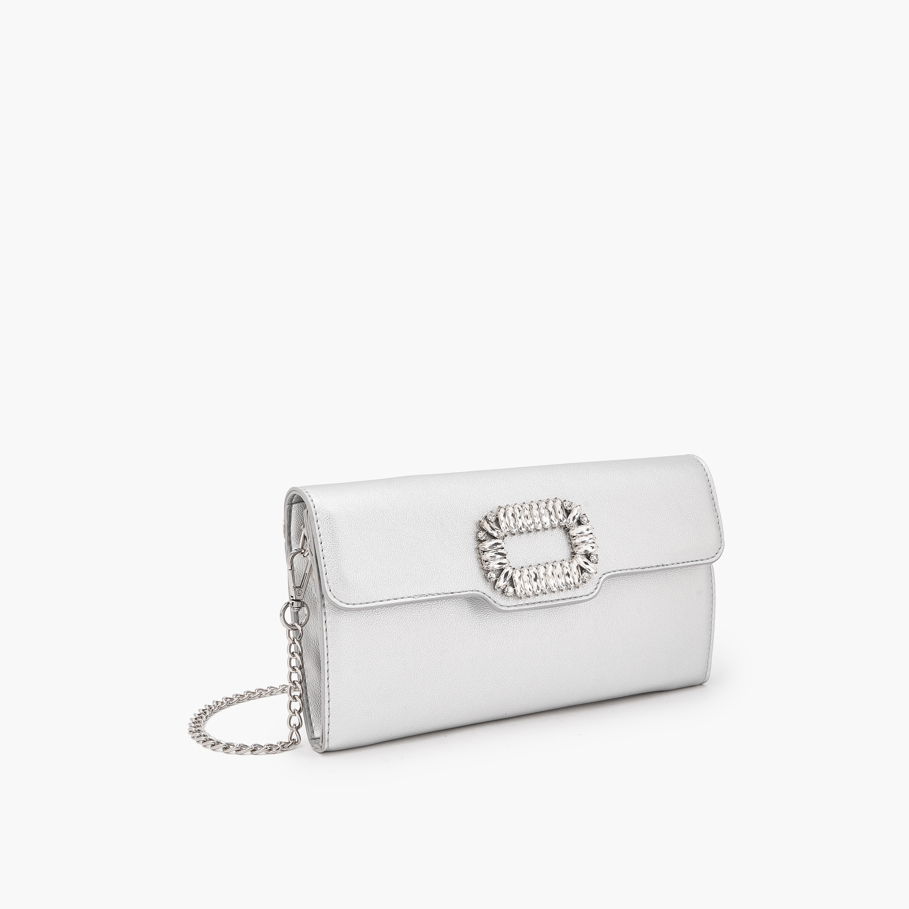 شنطة كلاتش مزينة بحزام سلسلة قابل للفصل من فلورا بيلا-women-bagsandwallets-handbags-image-3