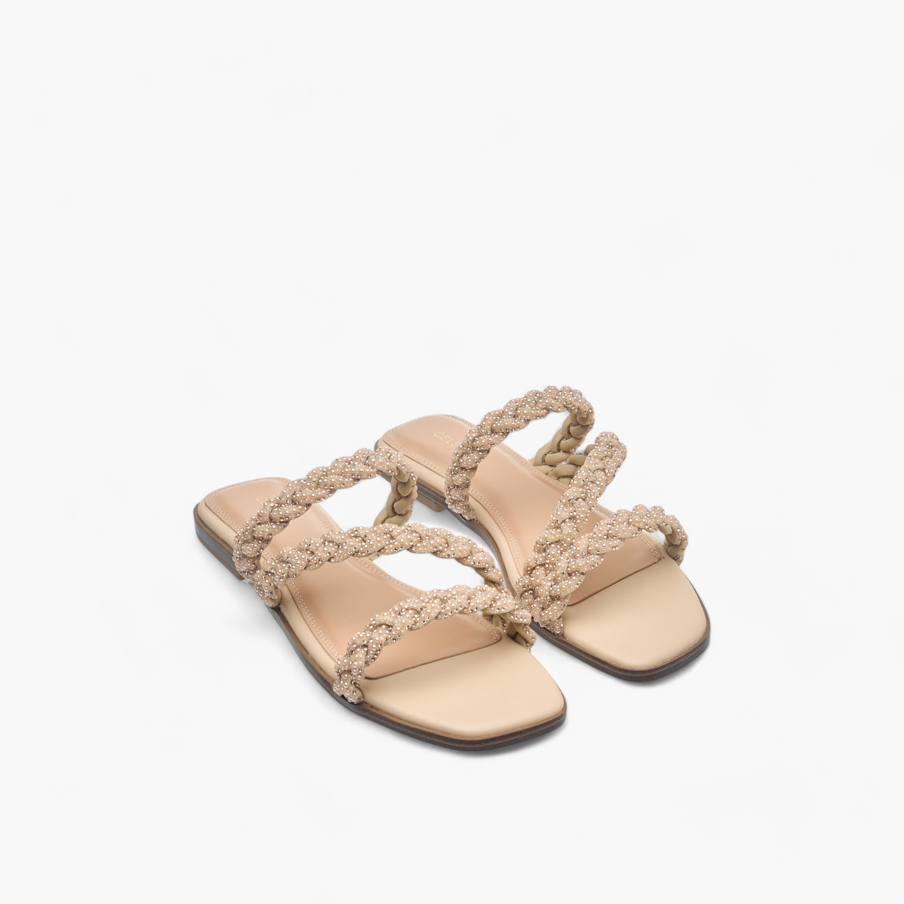 Celeste Women's Embellished Slip-On Sandals-women-shoes-flats-sandals-image-1