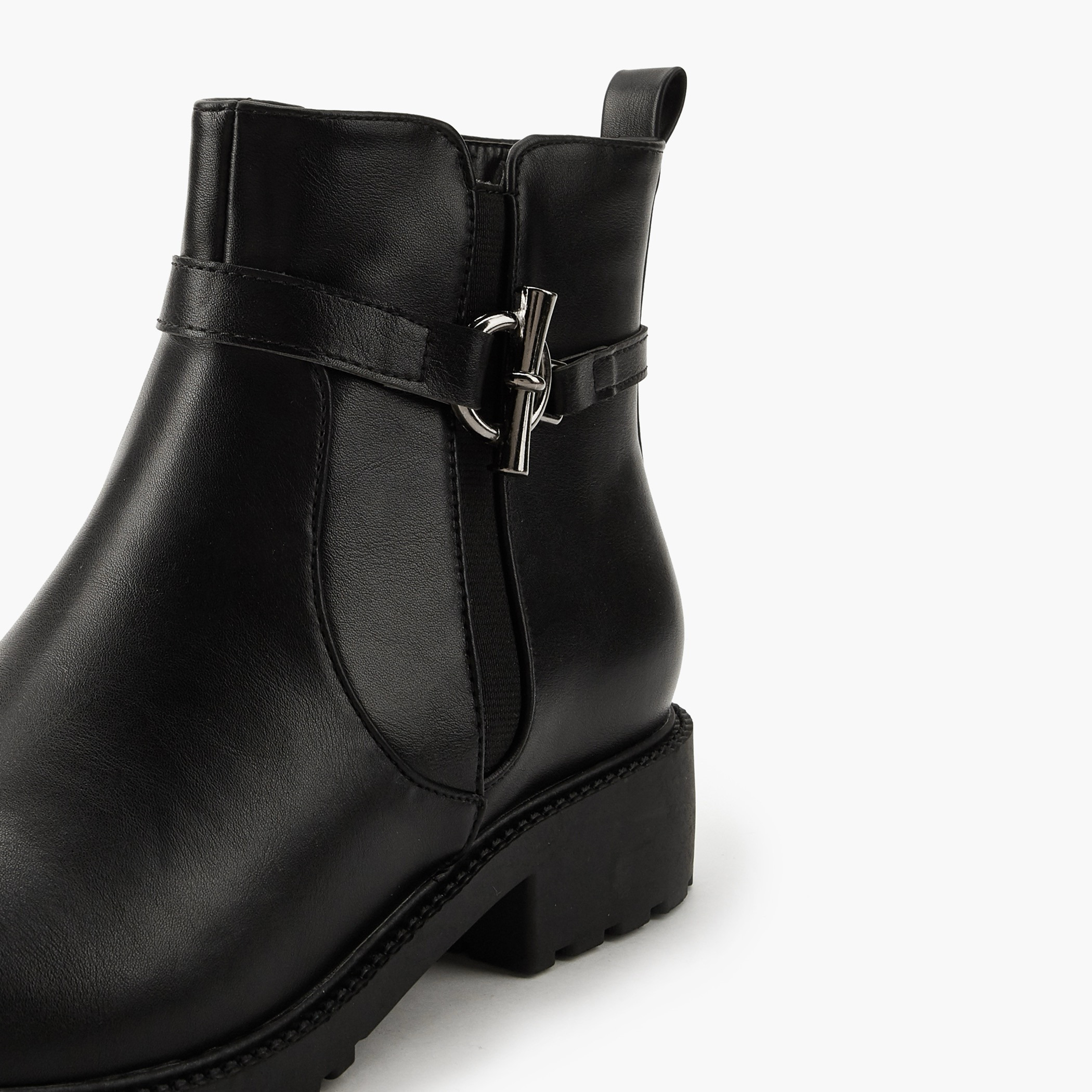 Flora Bella Women Buckle Detail Ankle Boots-women-shoes-boots-image-4