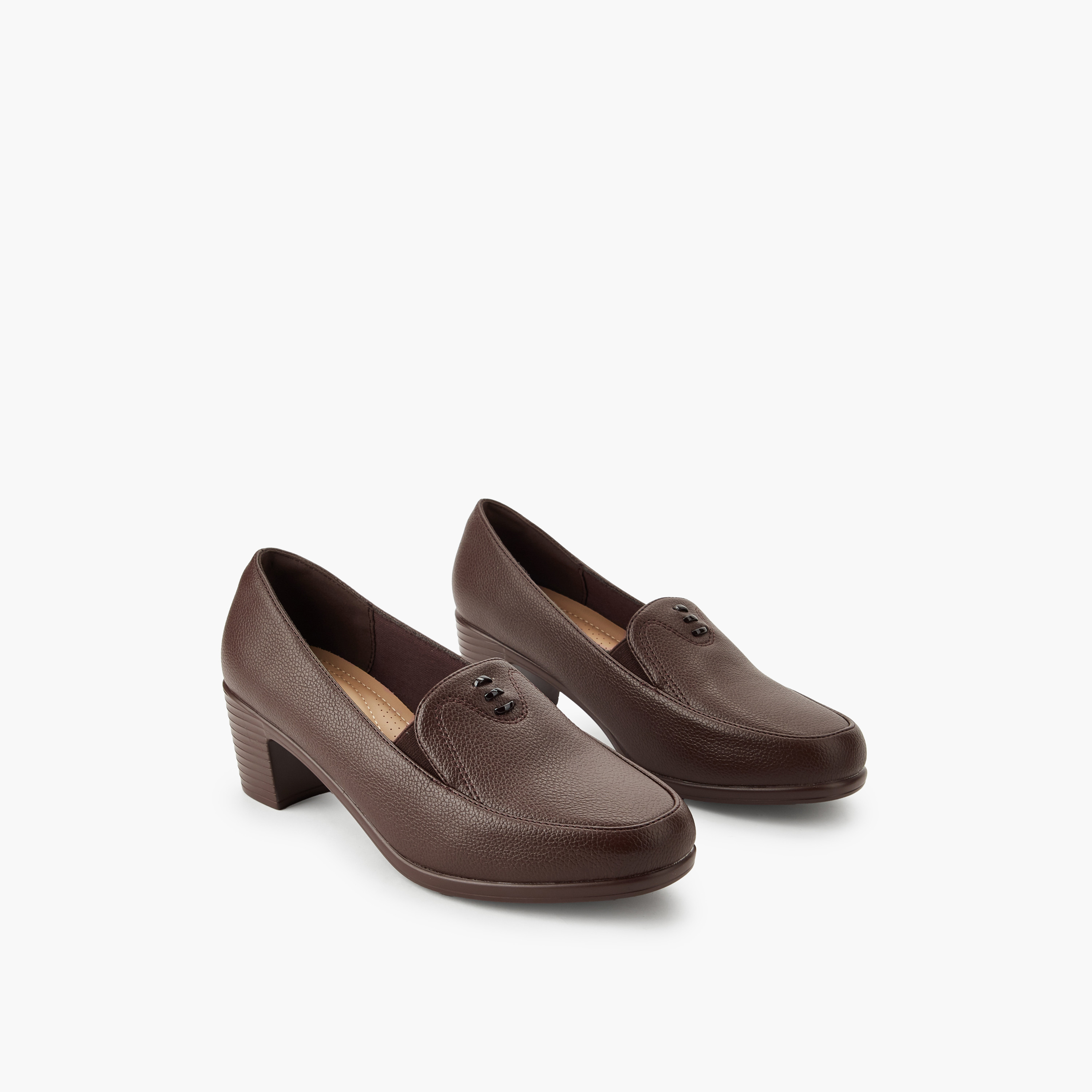 Flora Bella Women Block Heel Loafers-women-shoes-heels-image-1