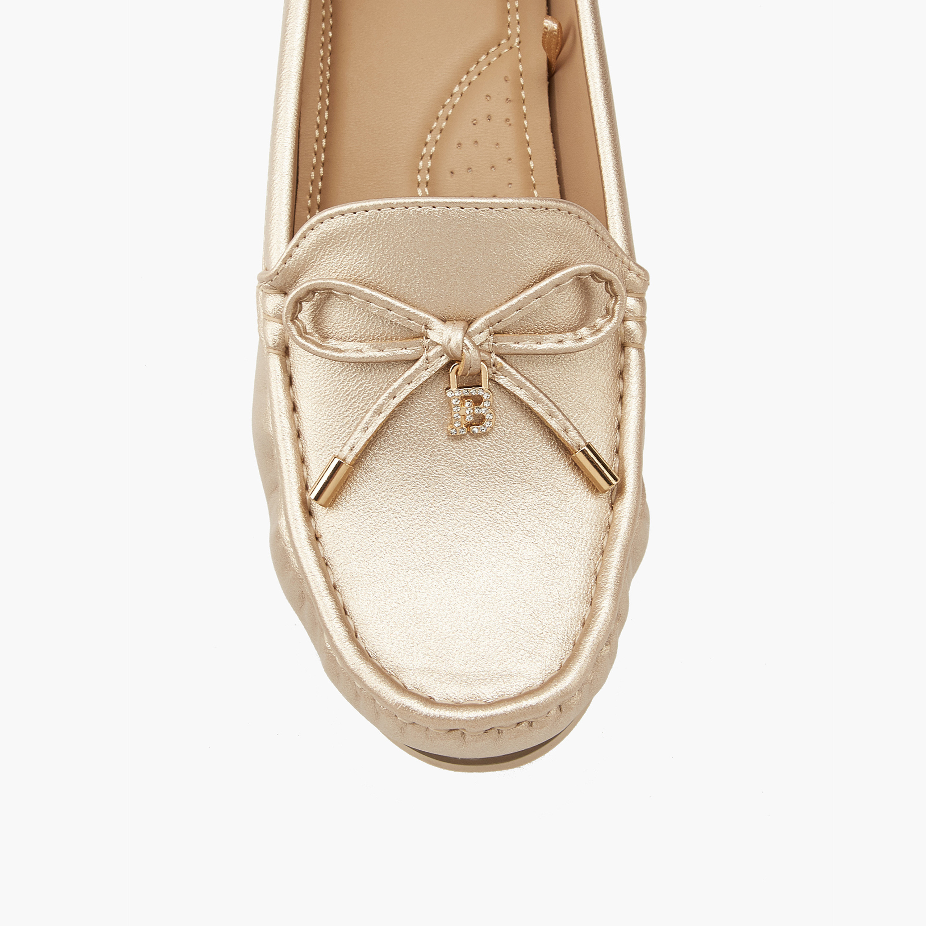 Flora Bella Bow Detail Slip-On Wedge Loafers-women-shoes-heels-image-4