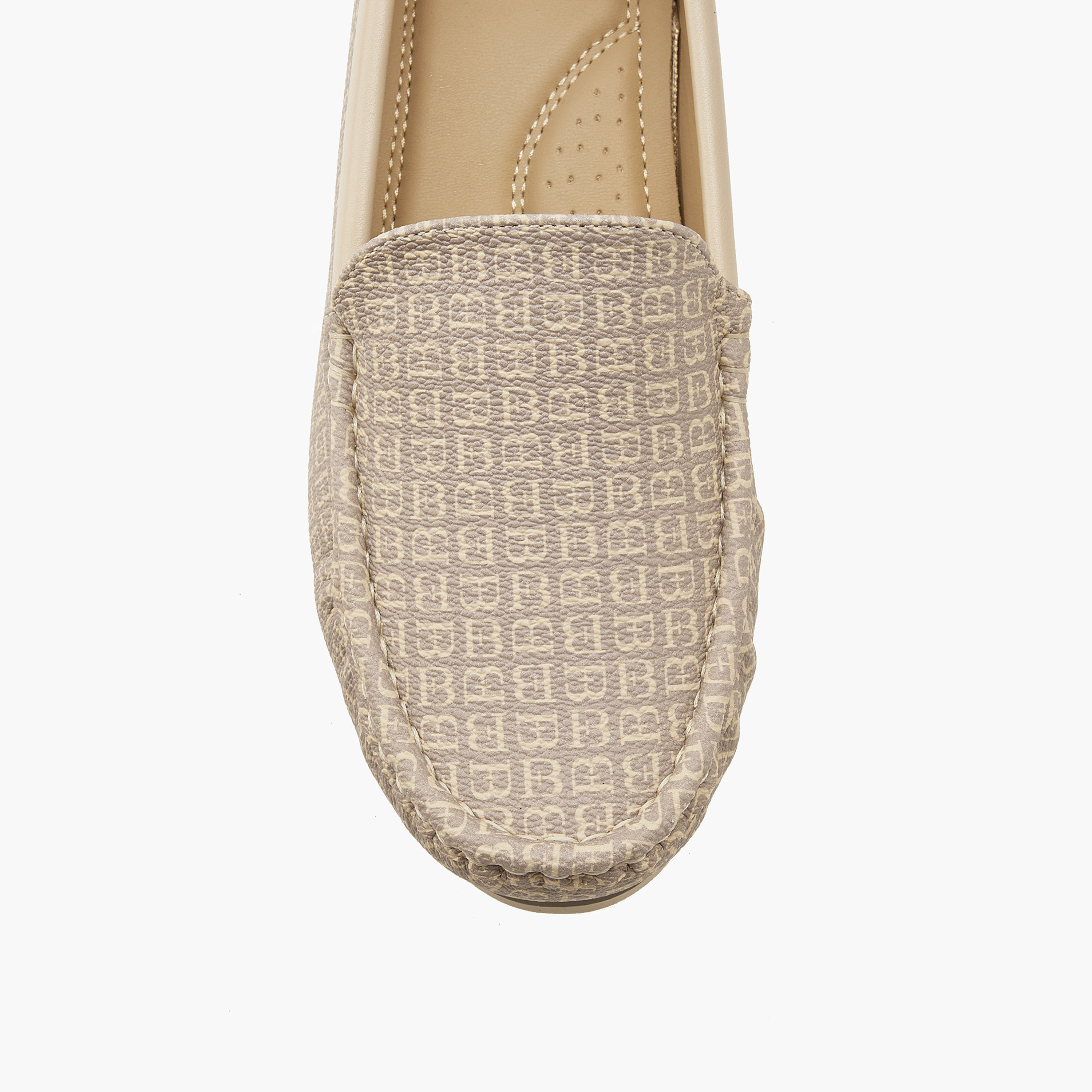 Flora Bella  All-Over Monogram Print Slip-On Wedge Loafers-women-shoes-heels-image-4