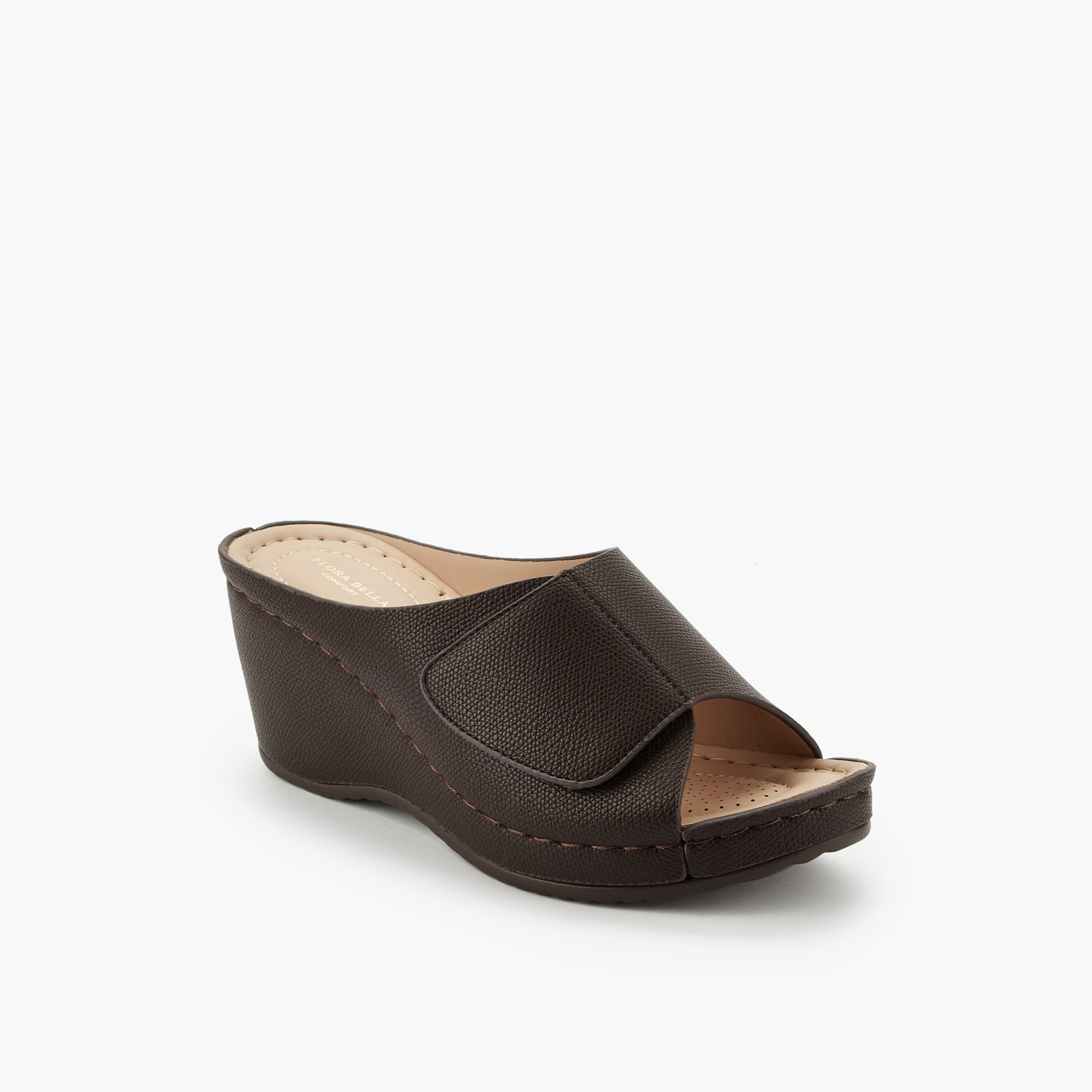 صندل ويدج بارز الملمس للنساء من فلورا بيلا-women-shoes-sandals-heeled-image-7