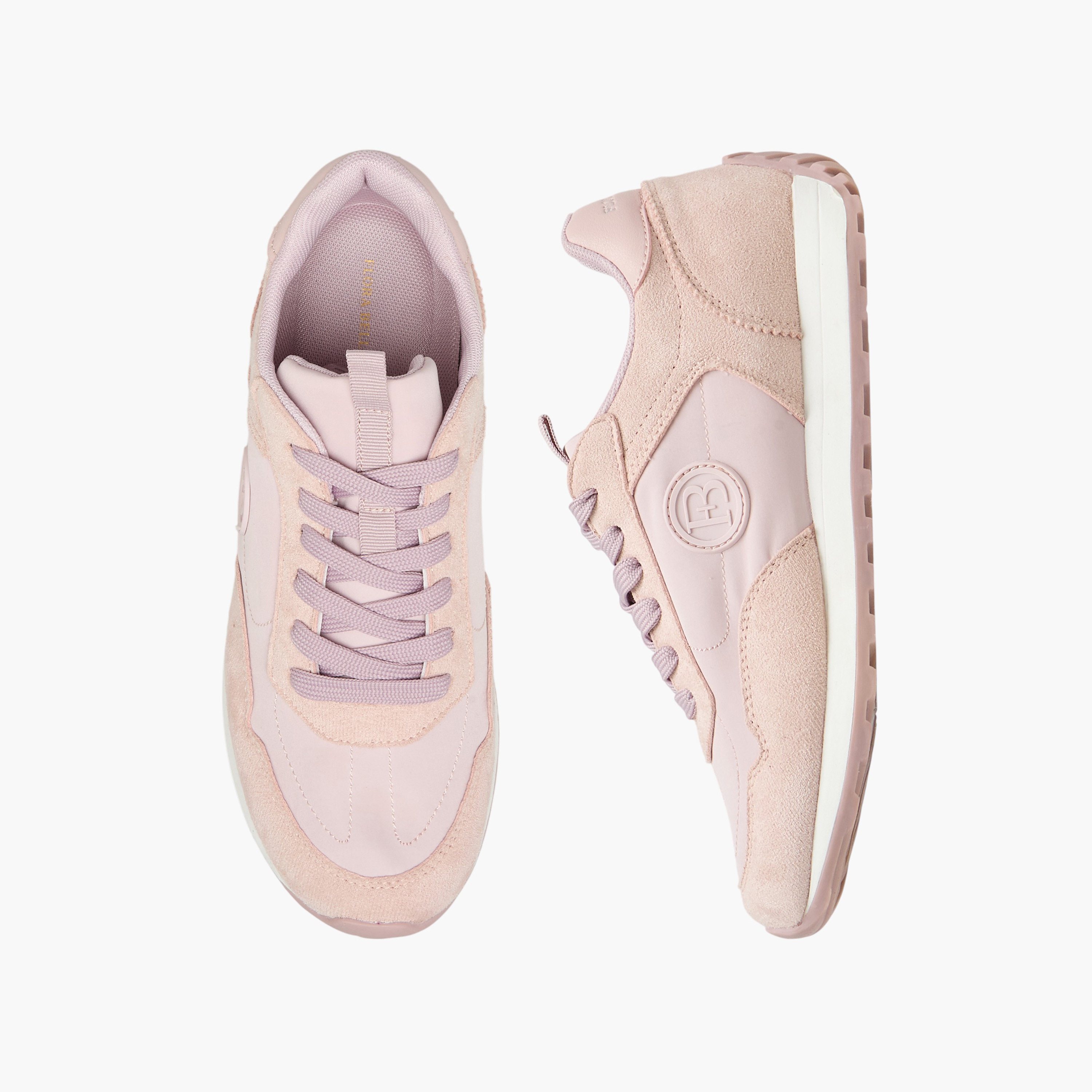 Flora Bella Women Panelled Lace-Up Ankle Sneakers-women-shoes-sneakers-image-1