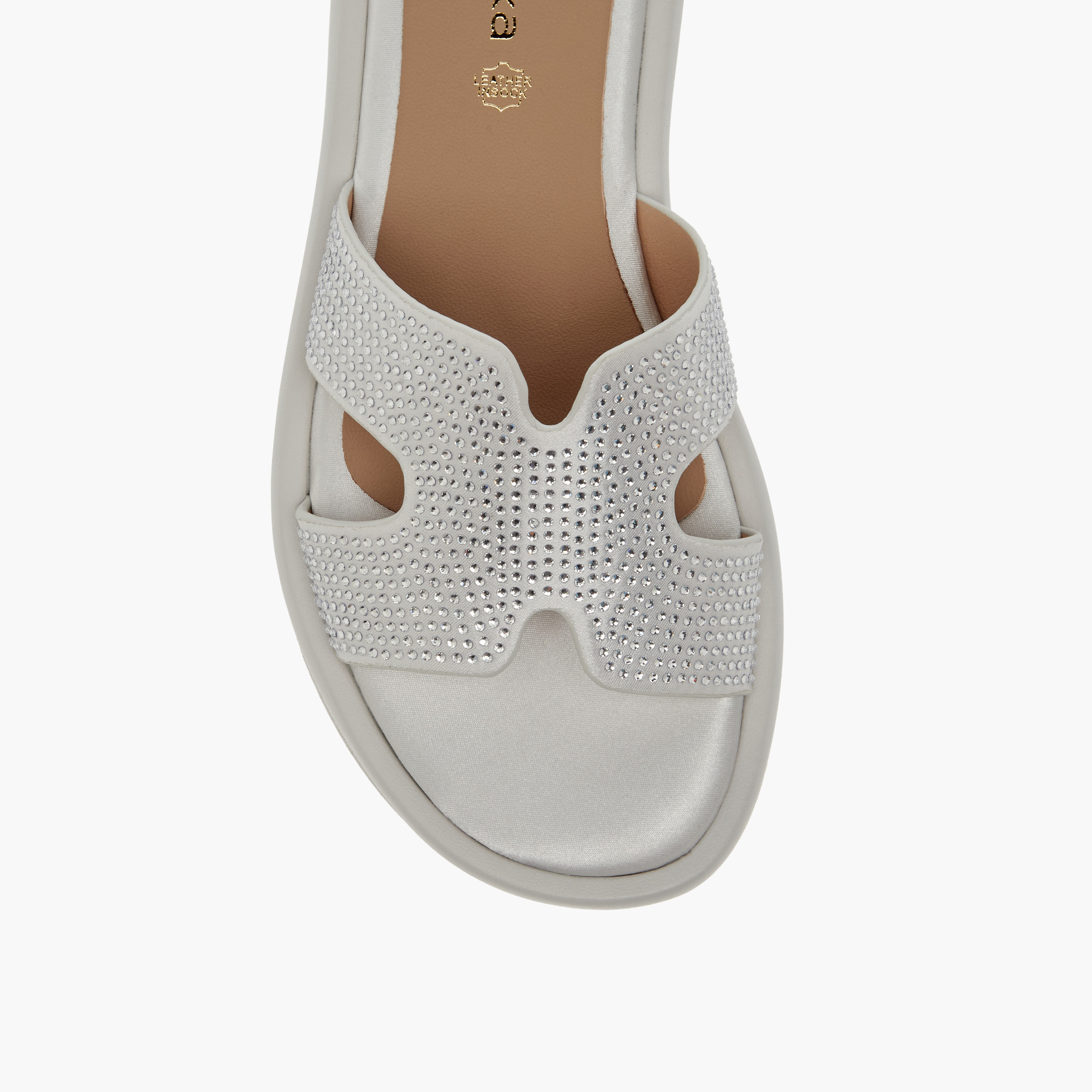 Paprika Embellished Slip-On Comfort Sandals-women-shoes-flats-sandals-image-4