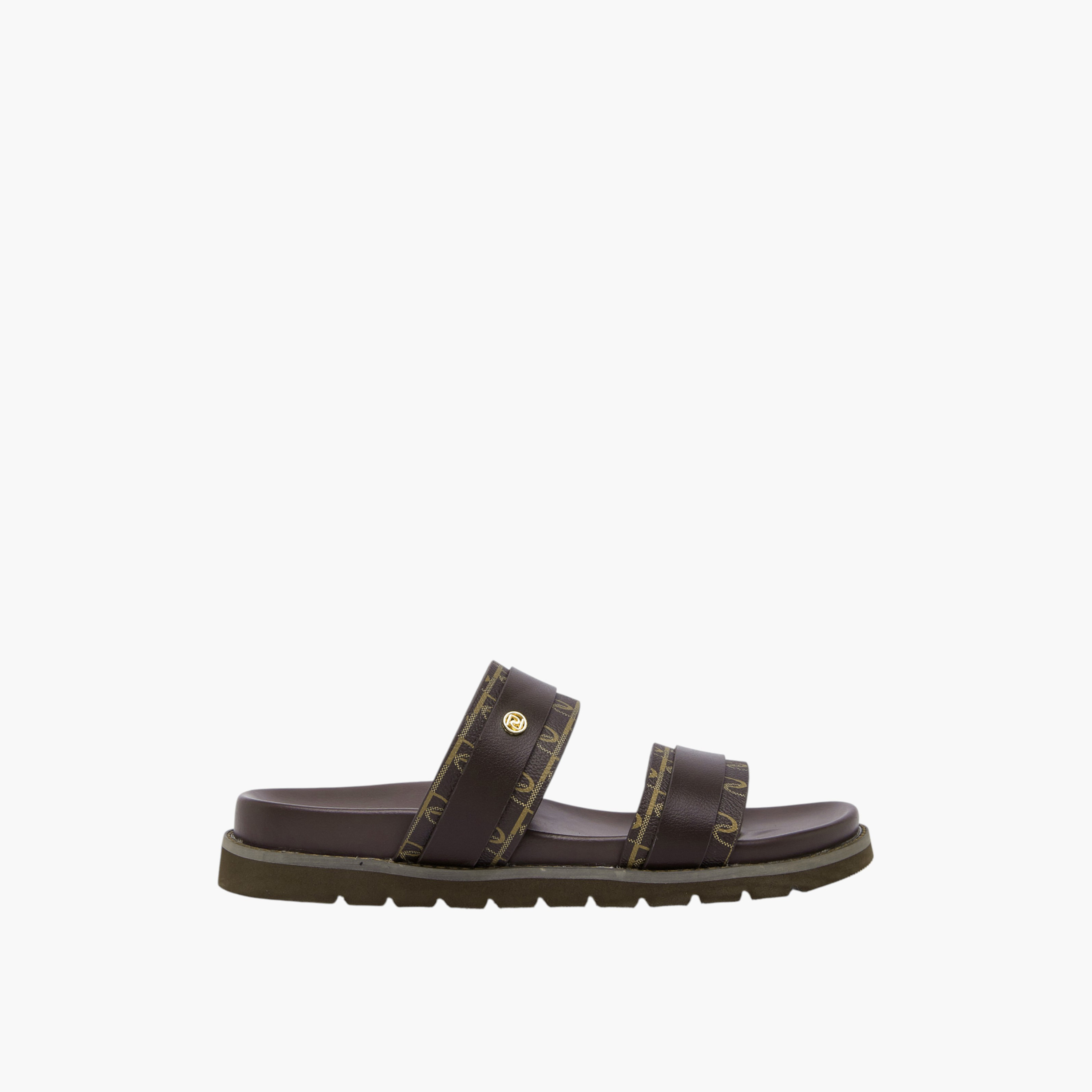 صندل سهل الارتداء بأحزمة متعددة وطبعات مونوجرام من بابريكا-women-shoes-flats-sandals-image-4