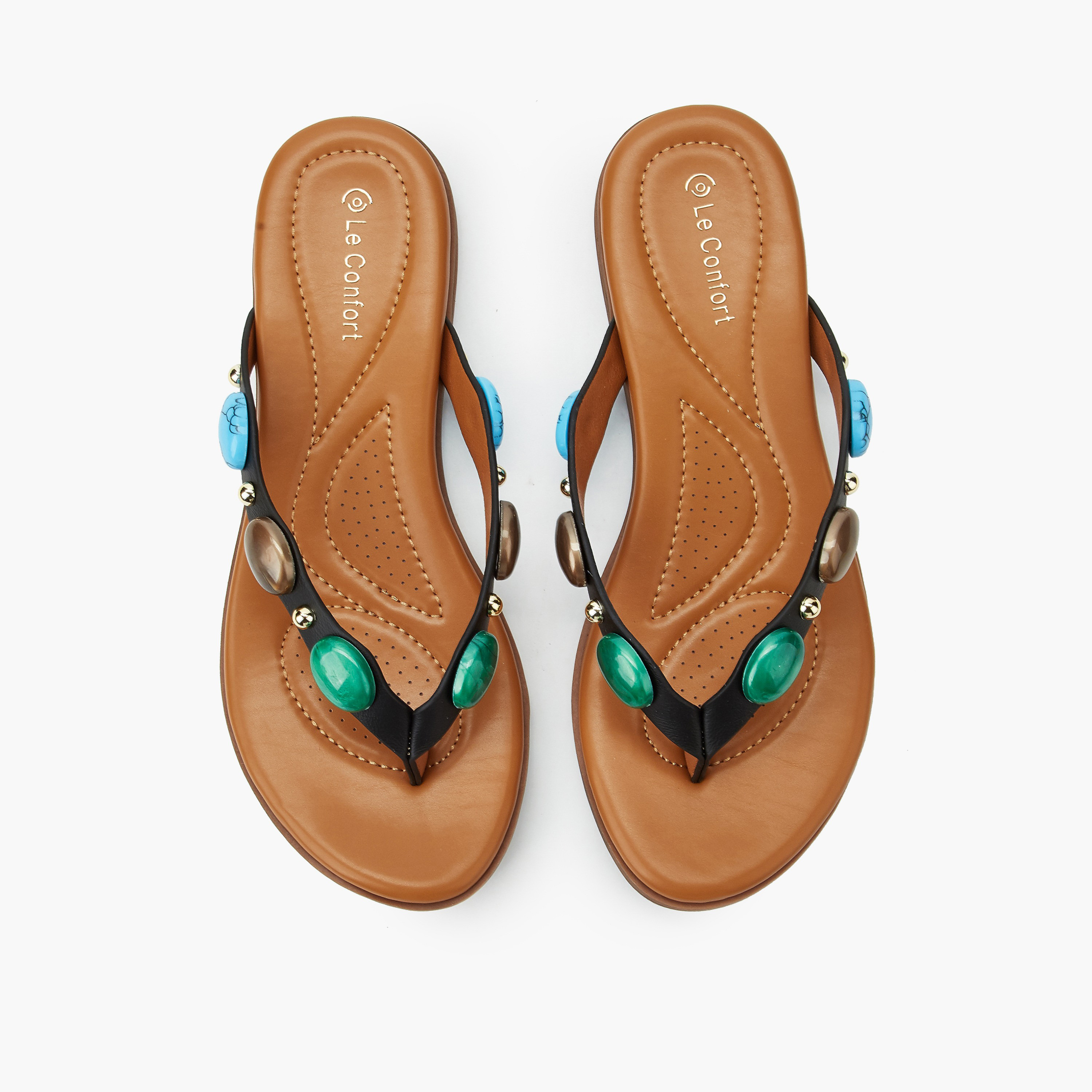 Le Confort Women Slip-On Sandals-women-shoes-flats-sandals-image-1