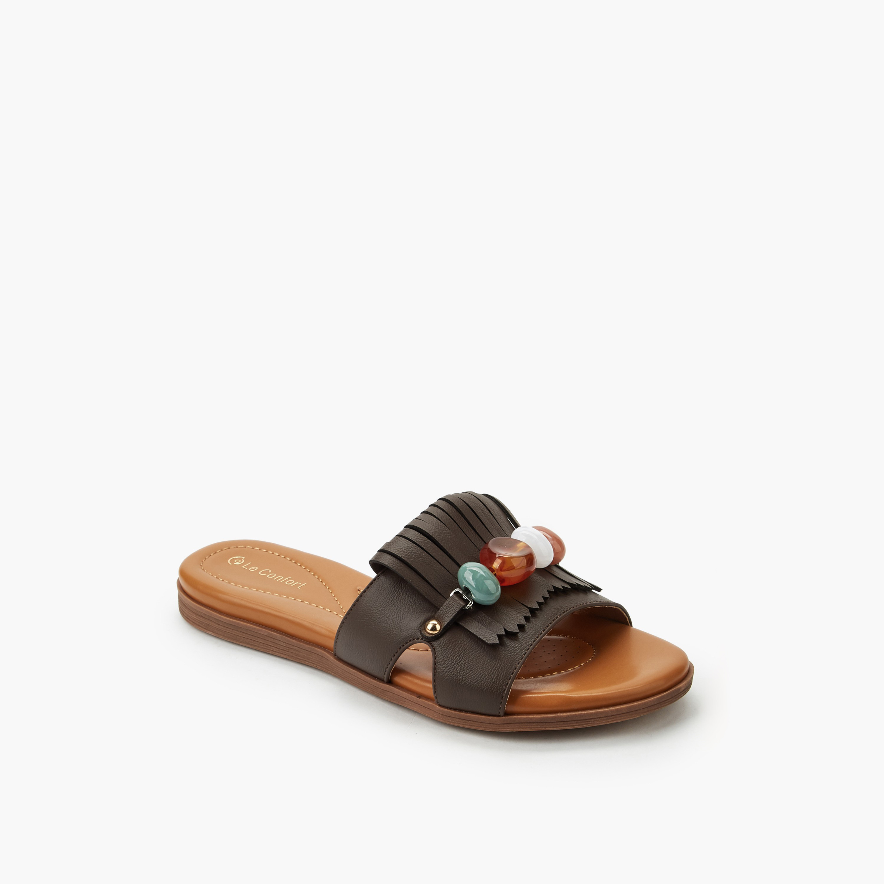 Le Confort Women Slip-On Sandals-women-shoes-flats-sandals-image-3