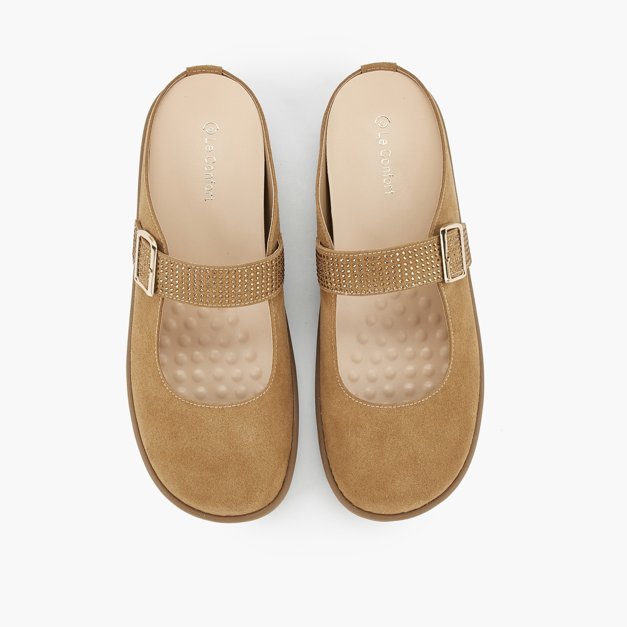 حذاء ميول ماري جين مزين للنساء من لو كونفورت-women-shoes-flats-mules-image-1
