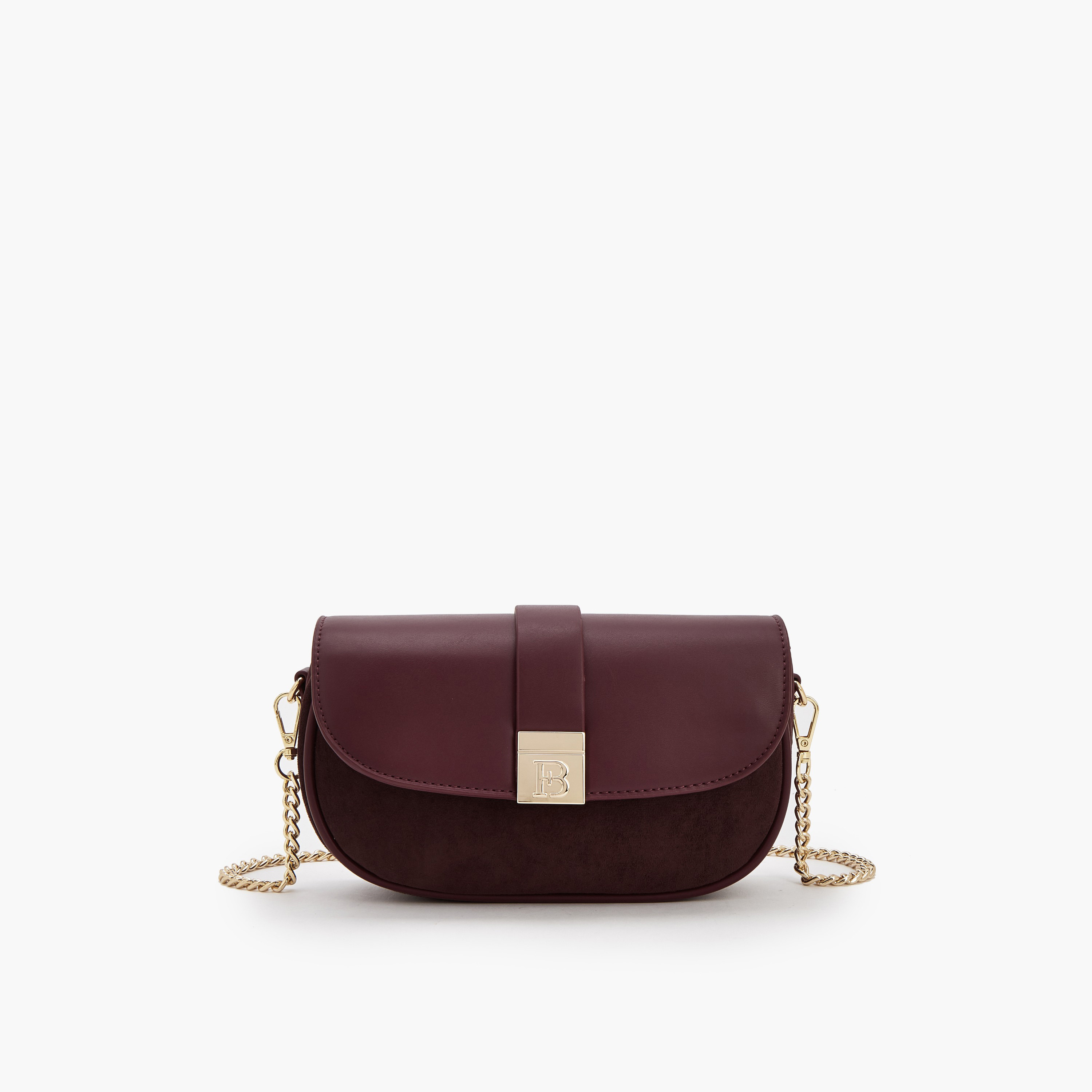 شنطة كروس بودي بارزة الملمس بحزام سلسلة من فلورا بيلا-women-bagsandwallets-handbags-image-1