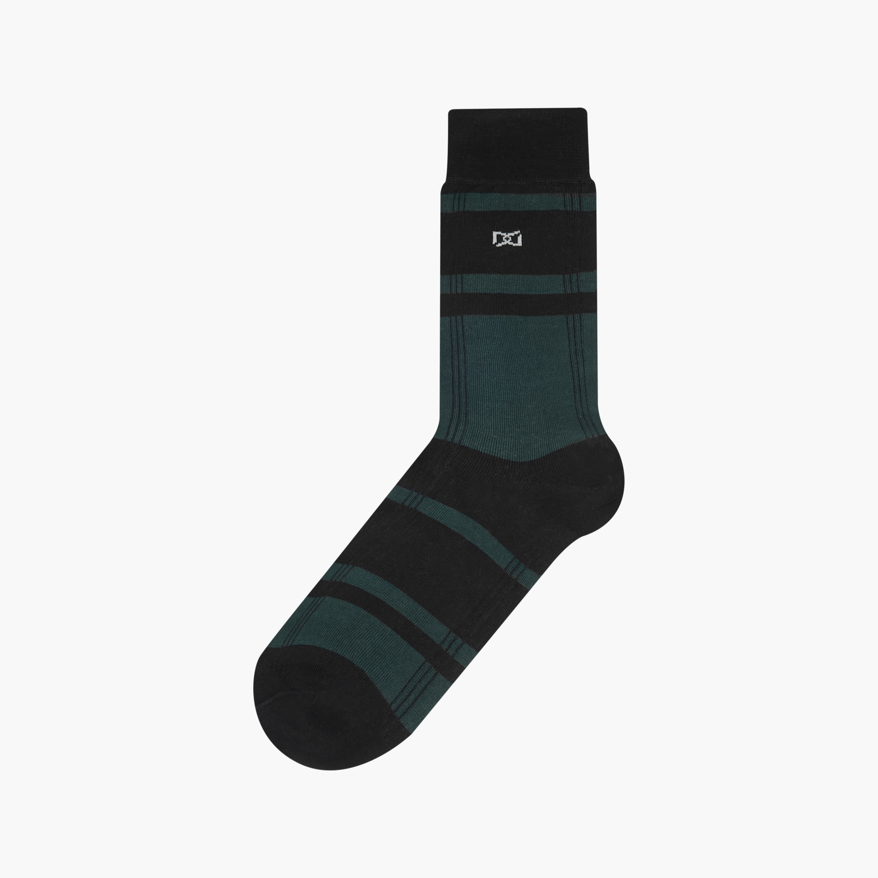 Duchini Striped Crew Length Non Terry Socks - Set of 3-men-socks-image-2