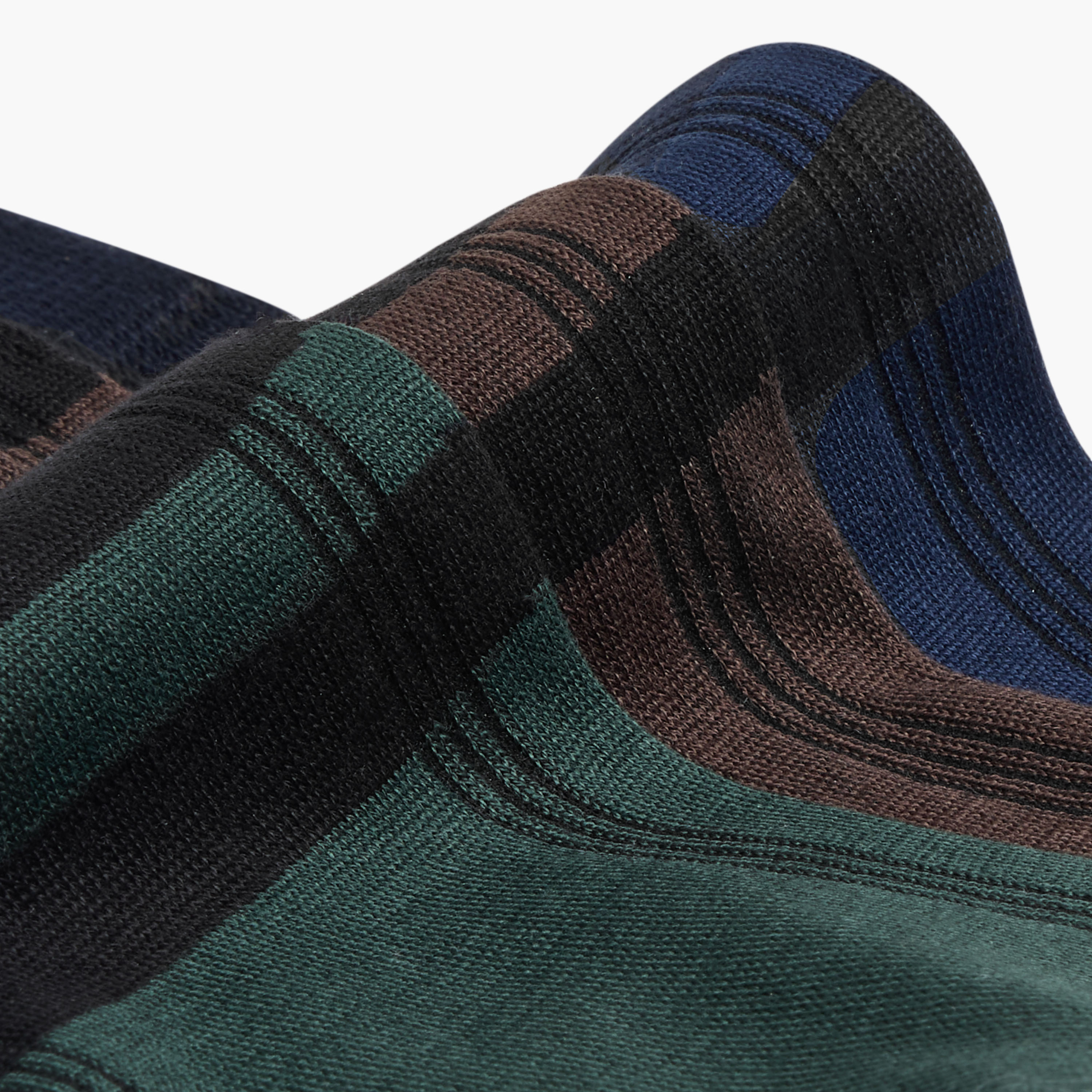 Duchini Striped Crew Length Non Terry Socks - Set of 3-men-socks-image-4