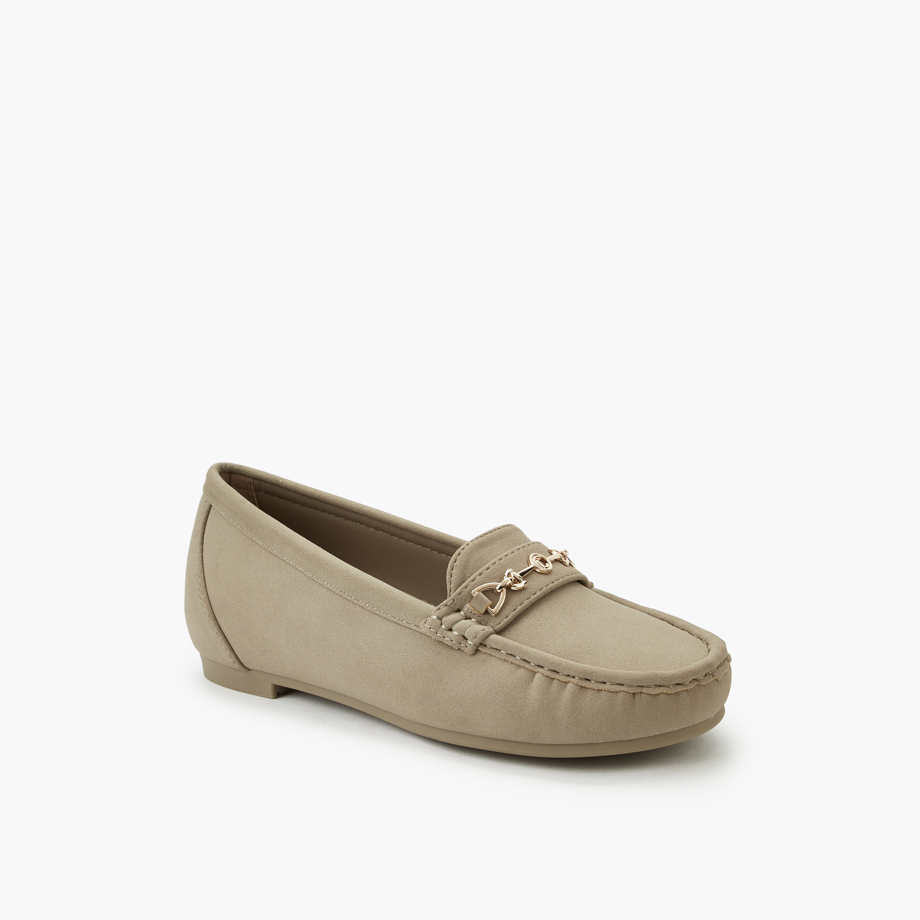Le Confort Women Metal Accent Loafers-women-shoes-sandals-heeled-image-2