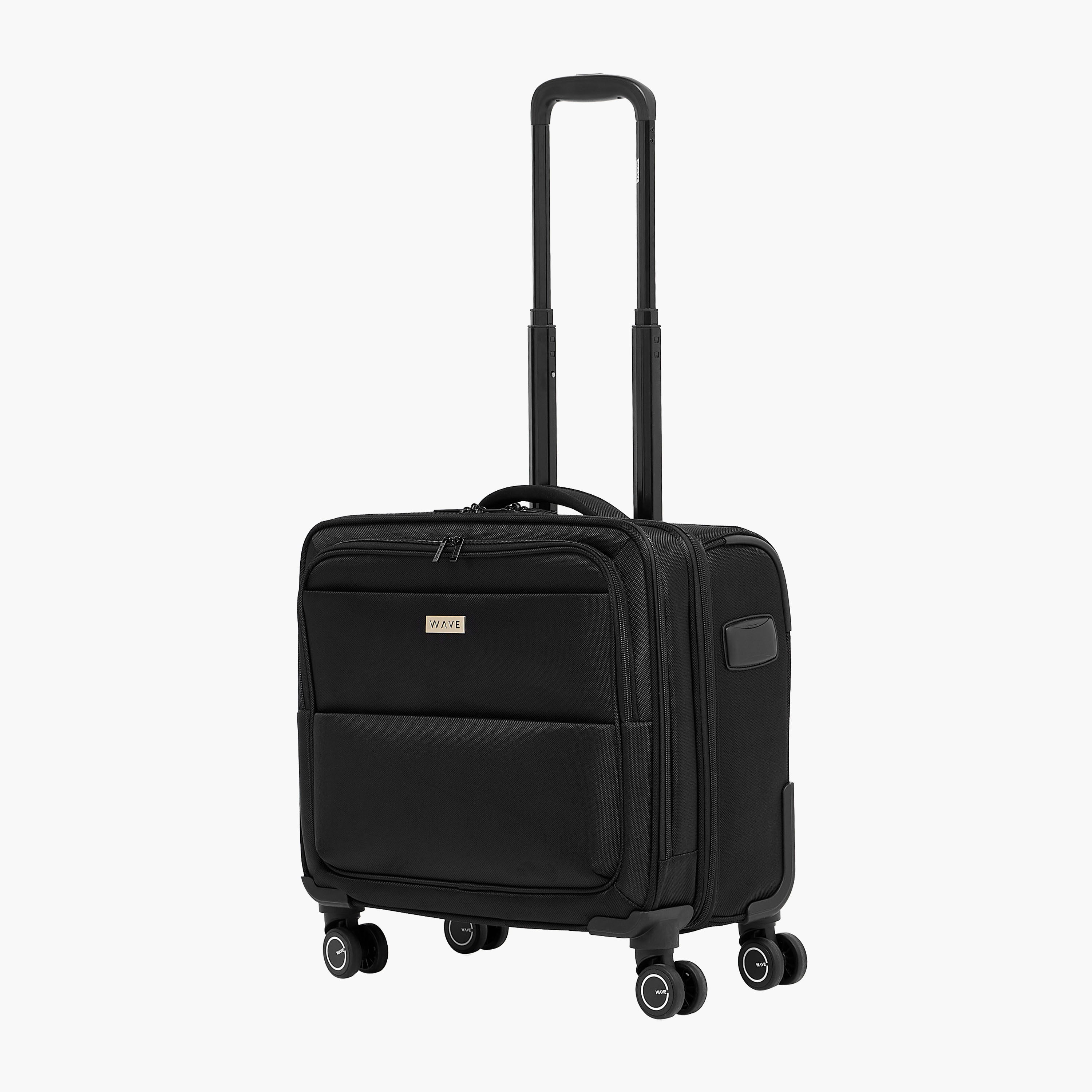WAVE Solid Softcase Trolley Bag with Retractable Handle-travel-luggagesandbags-luggage-image-1