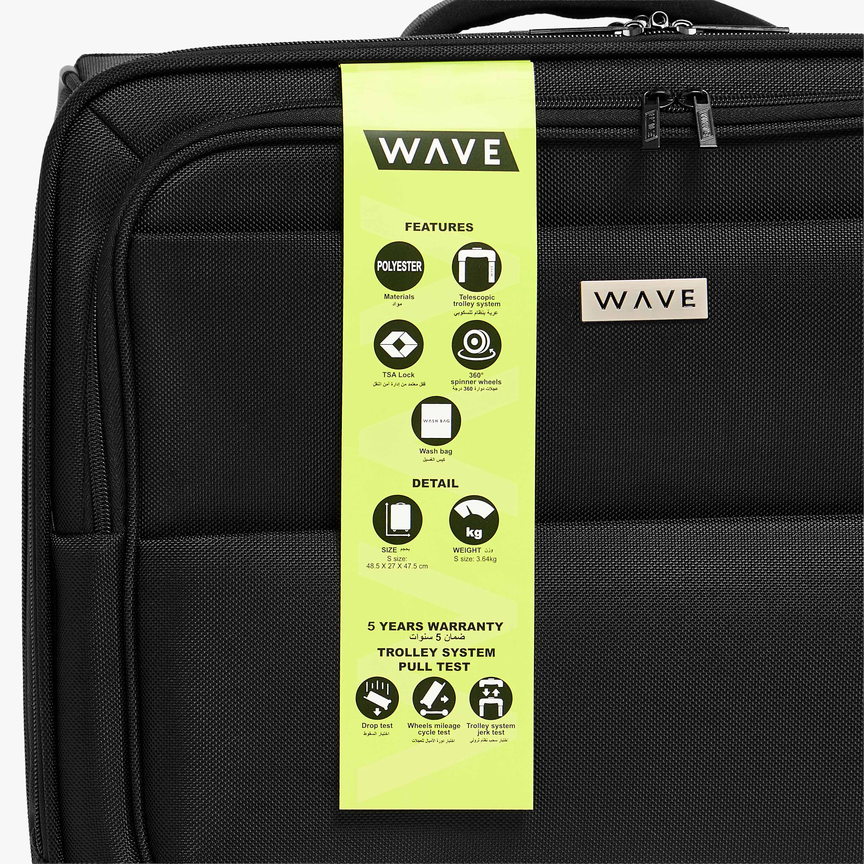WAVE Solid Softcase Trolley Bag with Retractable Handle-travel-luggagesandbags-luggage-image-10