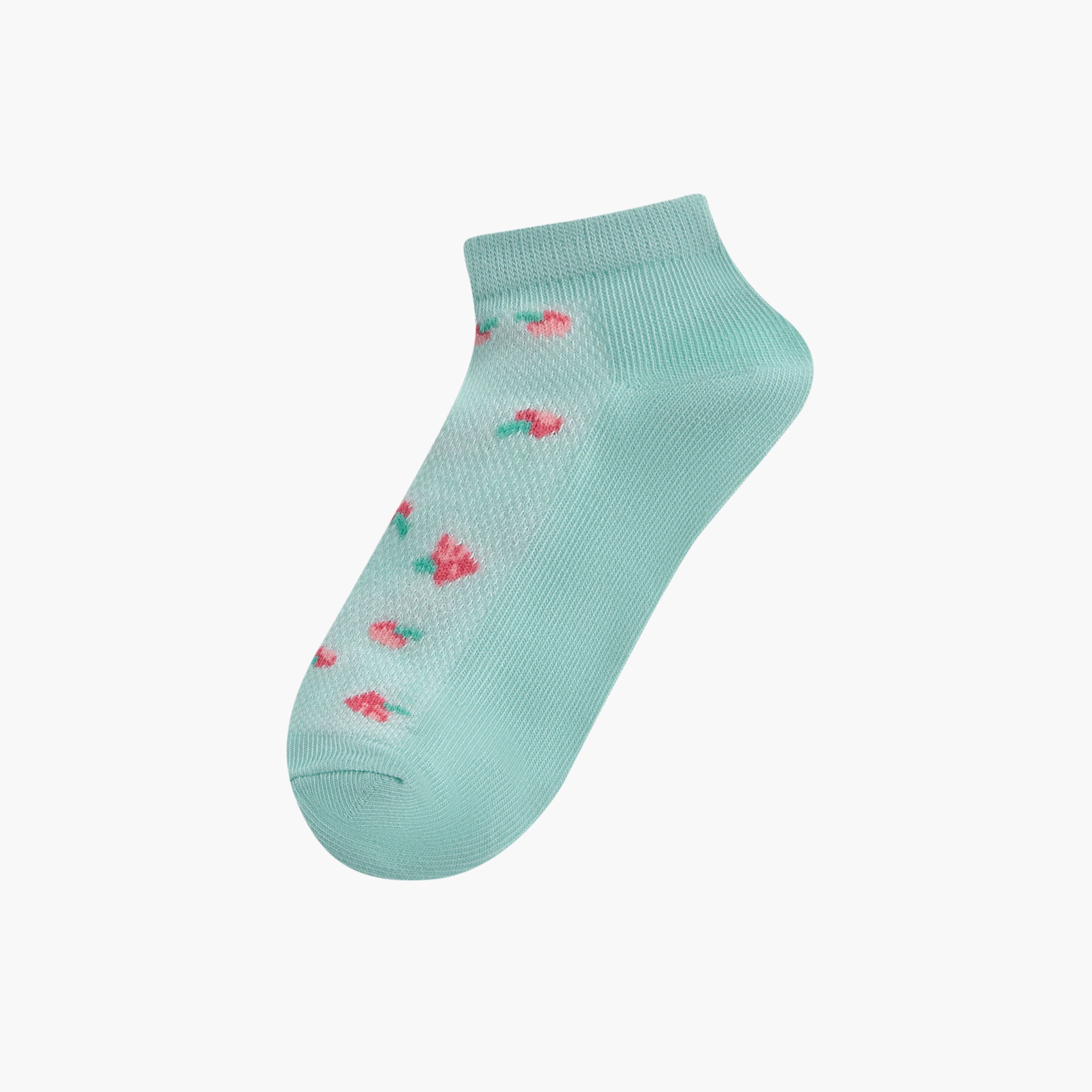 طقم جوارب 5 أزواج بطبعات وبطول الكاحل من فلورا بيلا-girls-accessories-socks-image-2
