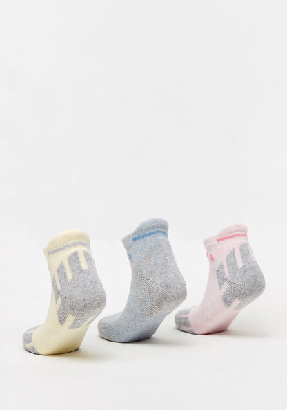 Kappa Printed Ankle Length Socks - Set of 3-Girl%27s Socks & Tights-image-1