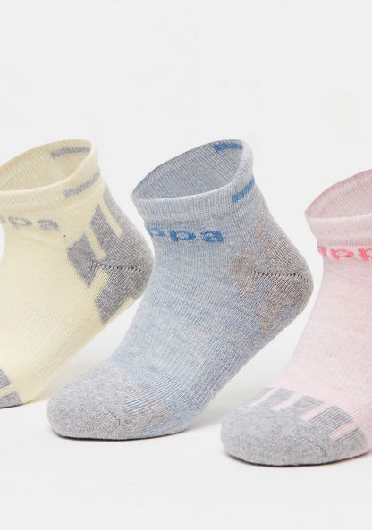 Kappa Printed Ankle Length Socks - Set of 3-Girl%27s Socks & Tights-image-2