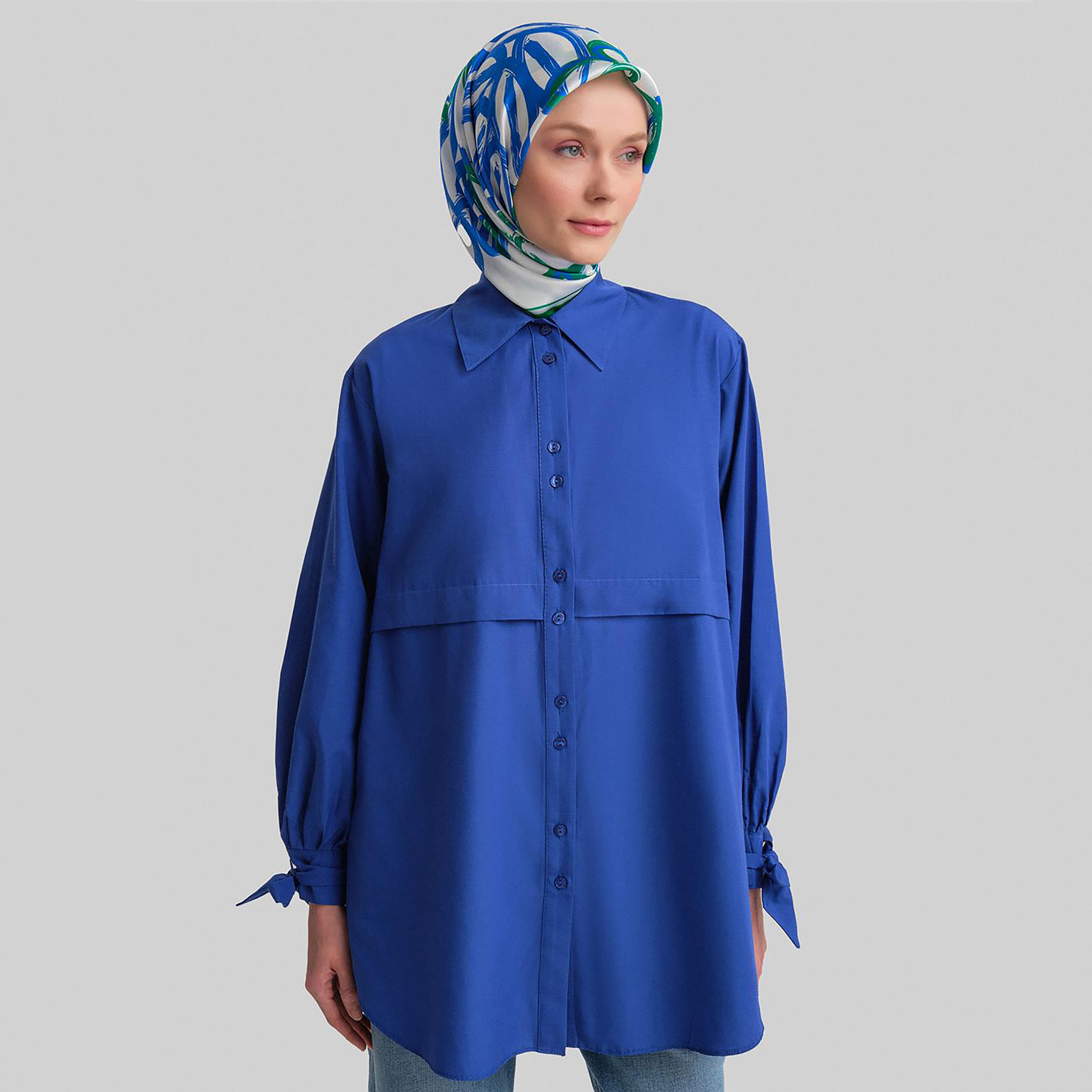 Armine Collared Bow Cuff Sleeves Women's Shirt-women-clothing-shirtsandblouses-shirts-image-14