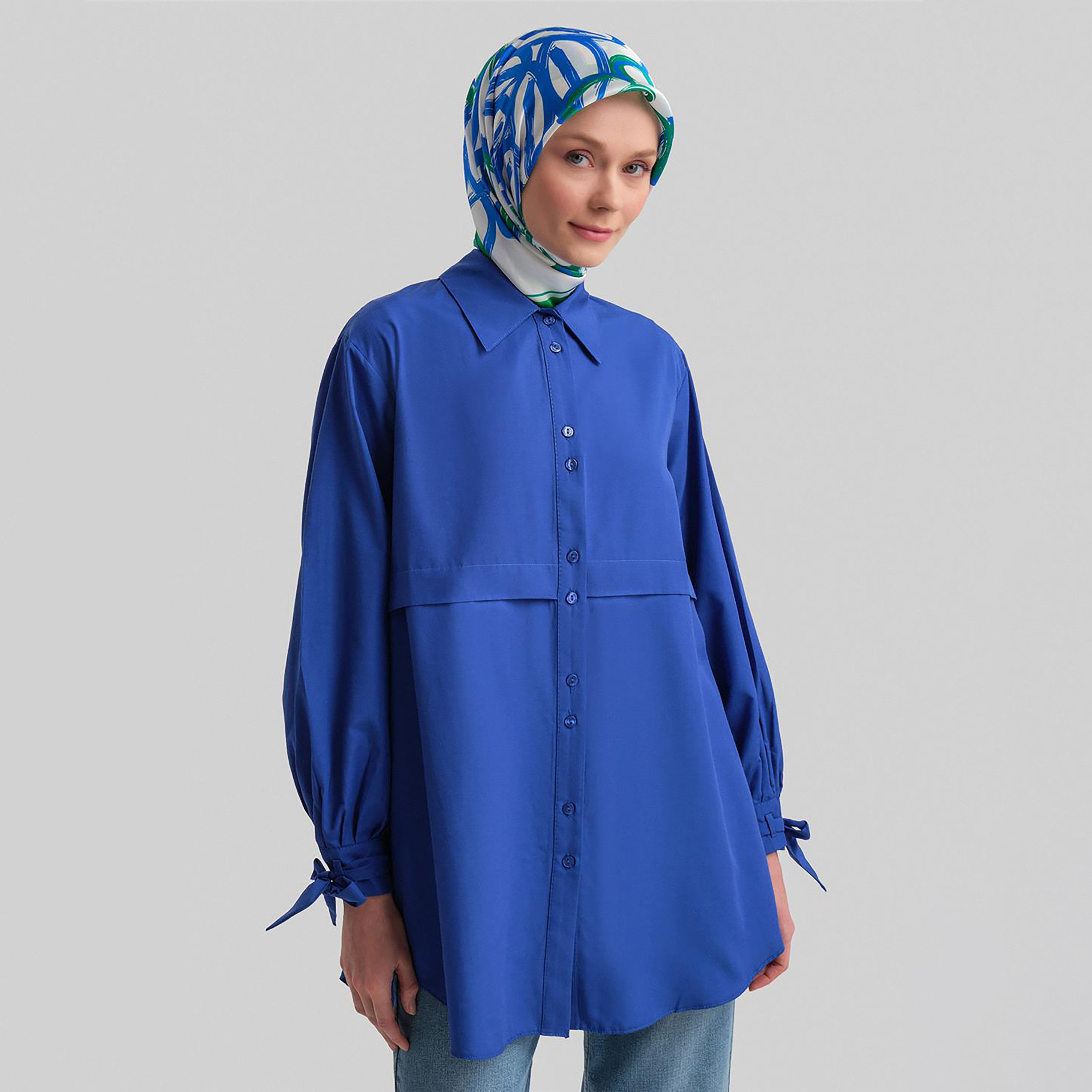 Armine Collared Bow Cuff Sleeves Women's Shirt-women-clothing-shirtsandblouses-shirts-image-15