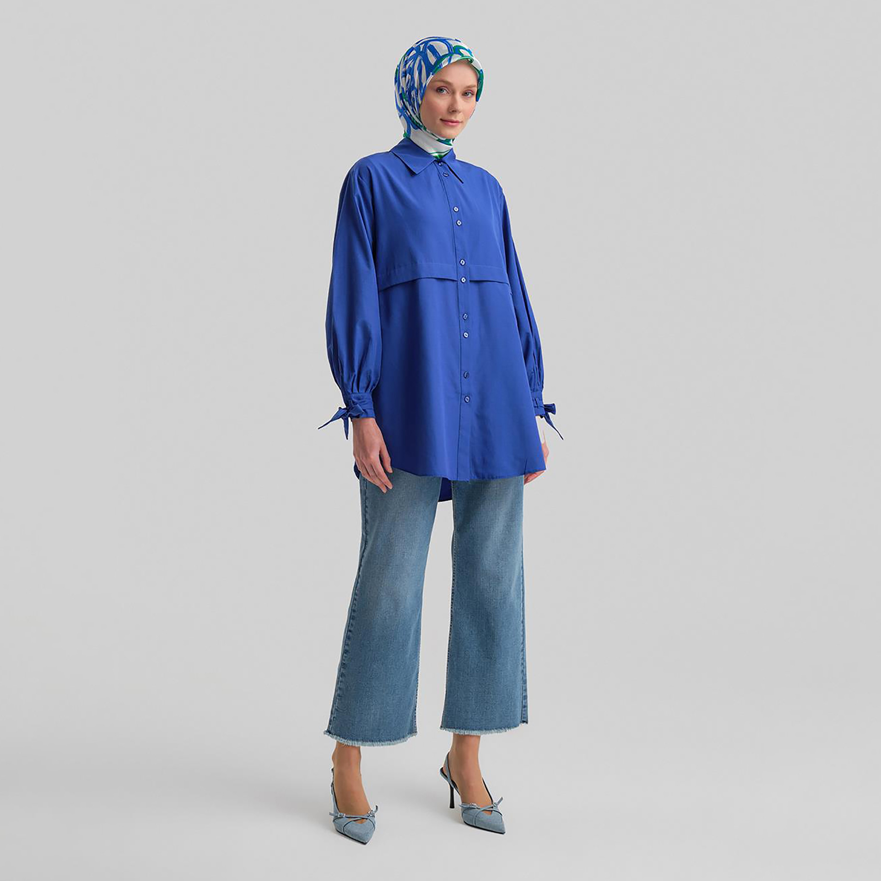 Armine Collared Bow Cuff Sleeves Women's Shirt-women-clothing-shirtsandblouses-shirts-image-16
