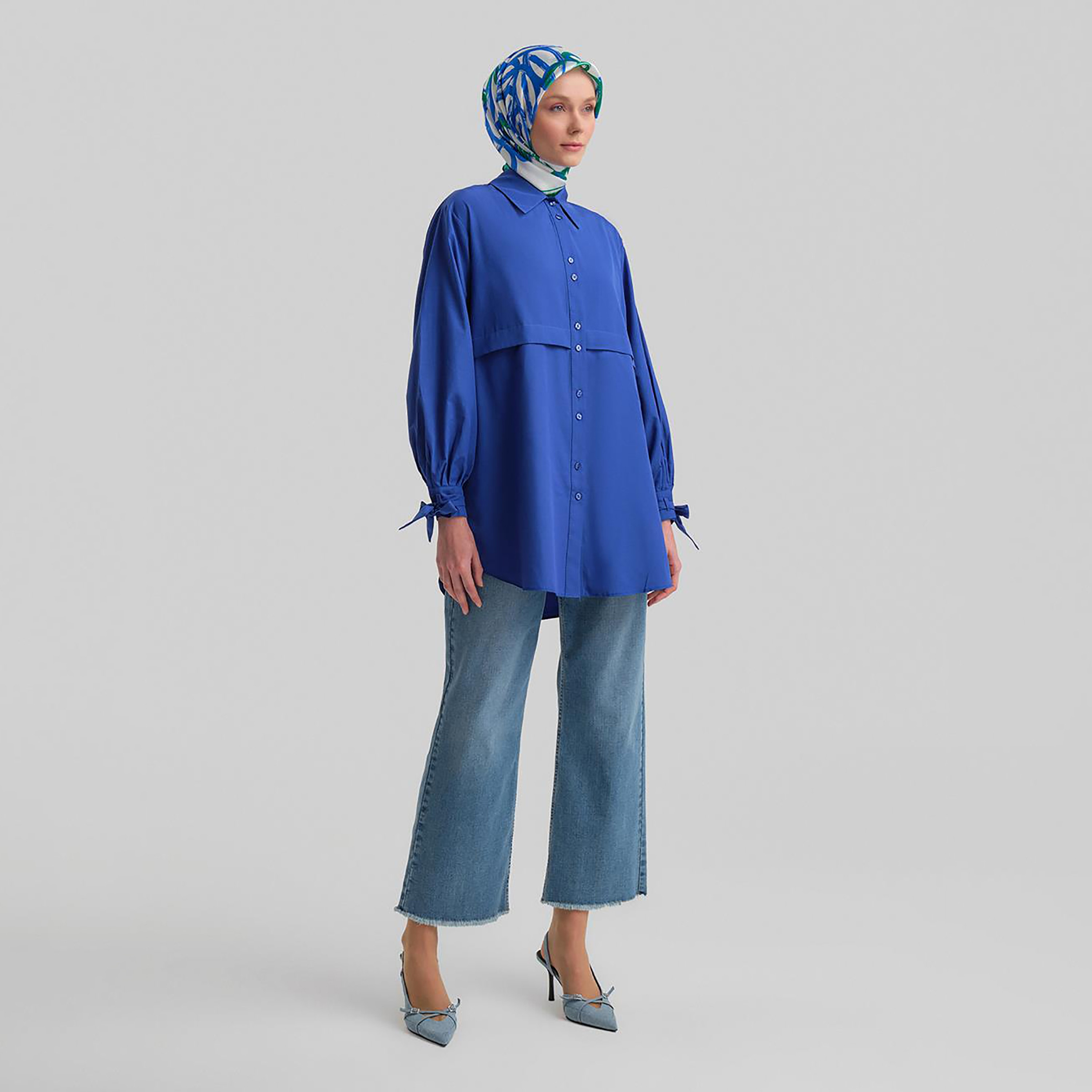Armine Collared Bow Cuff Sleeves Women's Shirt-women-clothing-shirtsandblouses-shirts-image-17