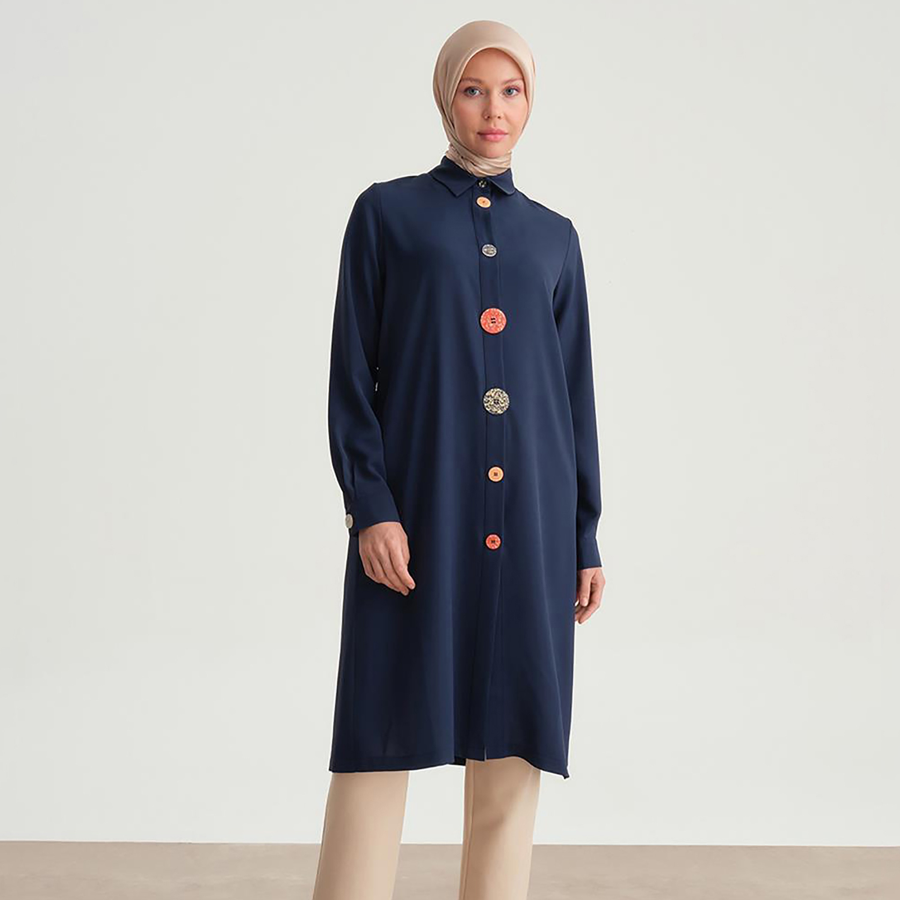 سترة Armine بياقة وأكمام بأزرار للنساء-women-clothing-shirtsandblouses-blouses-image-5