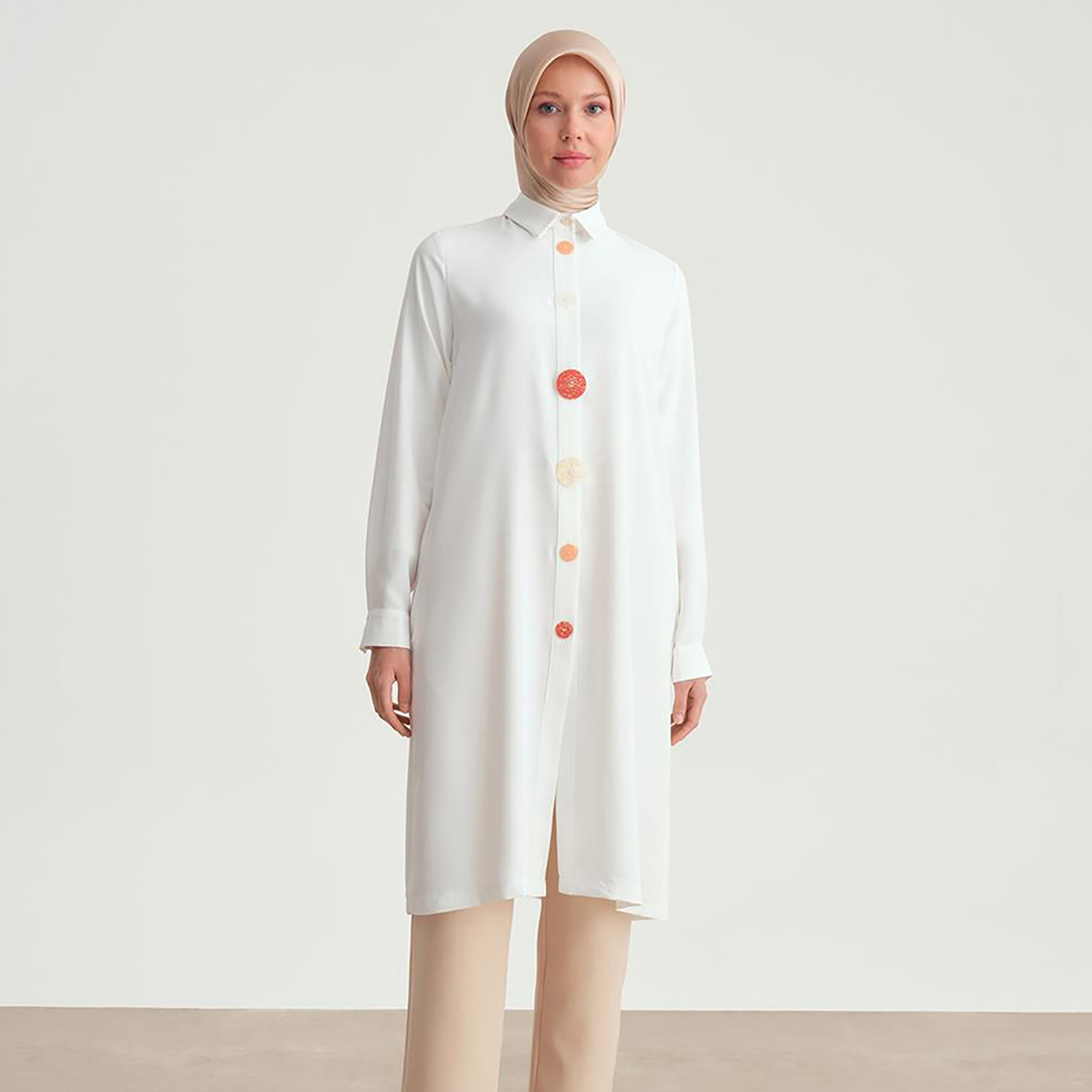سترة Armine بياقة وأكمام بأزرار للنساء-women-clothing-shirtsandblouses-blouses-image-1