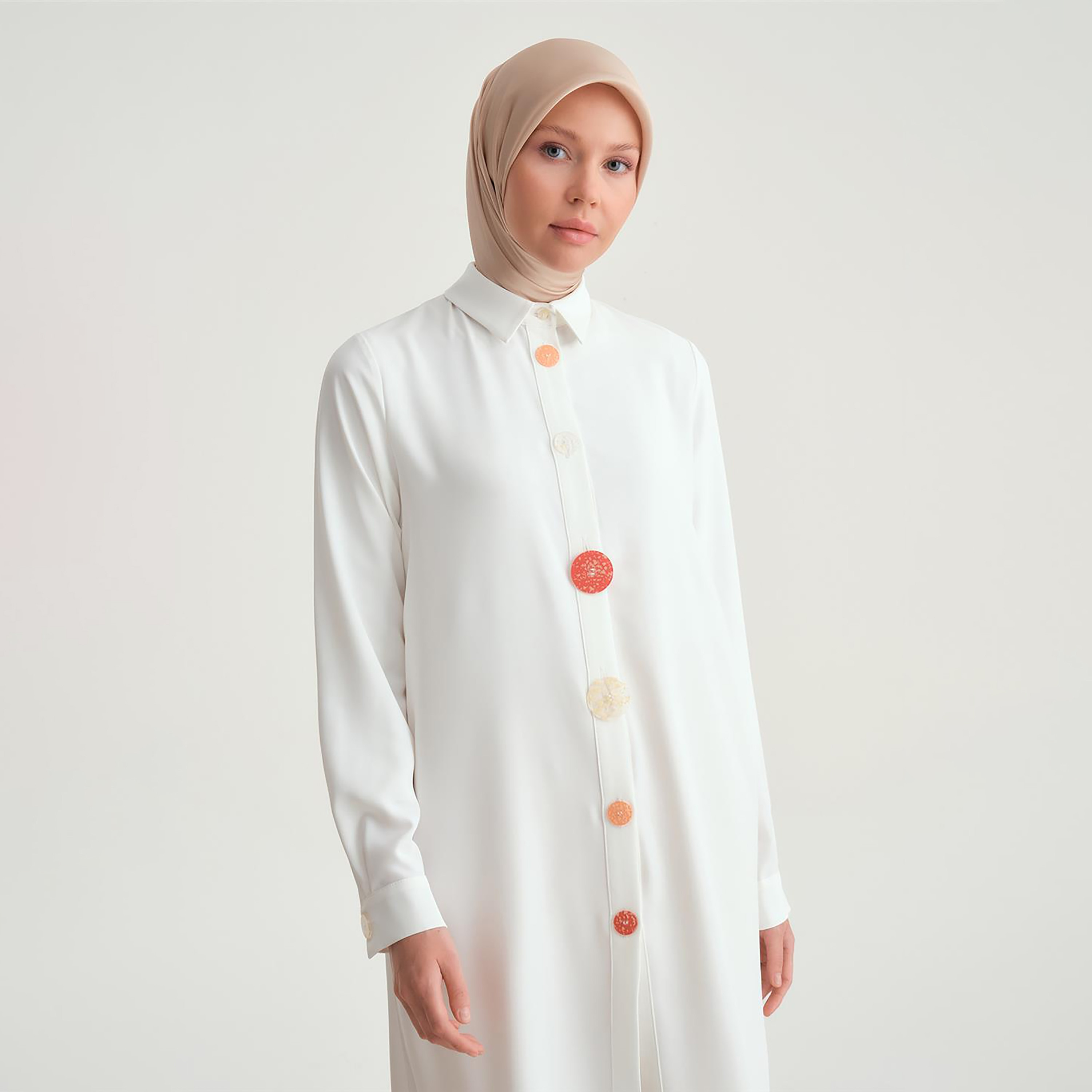 سترة Armine بياقة وأكمام بأزرار للنساء-women-clothing-shirtsandblouses-blouses-image-2