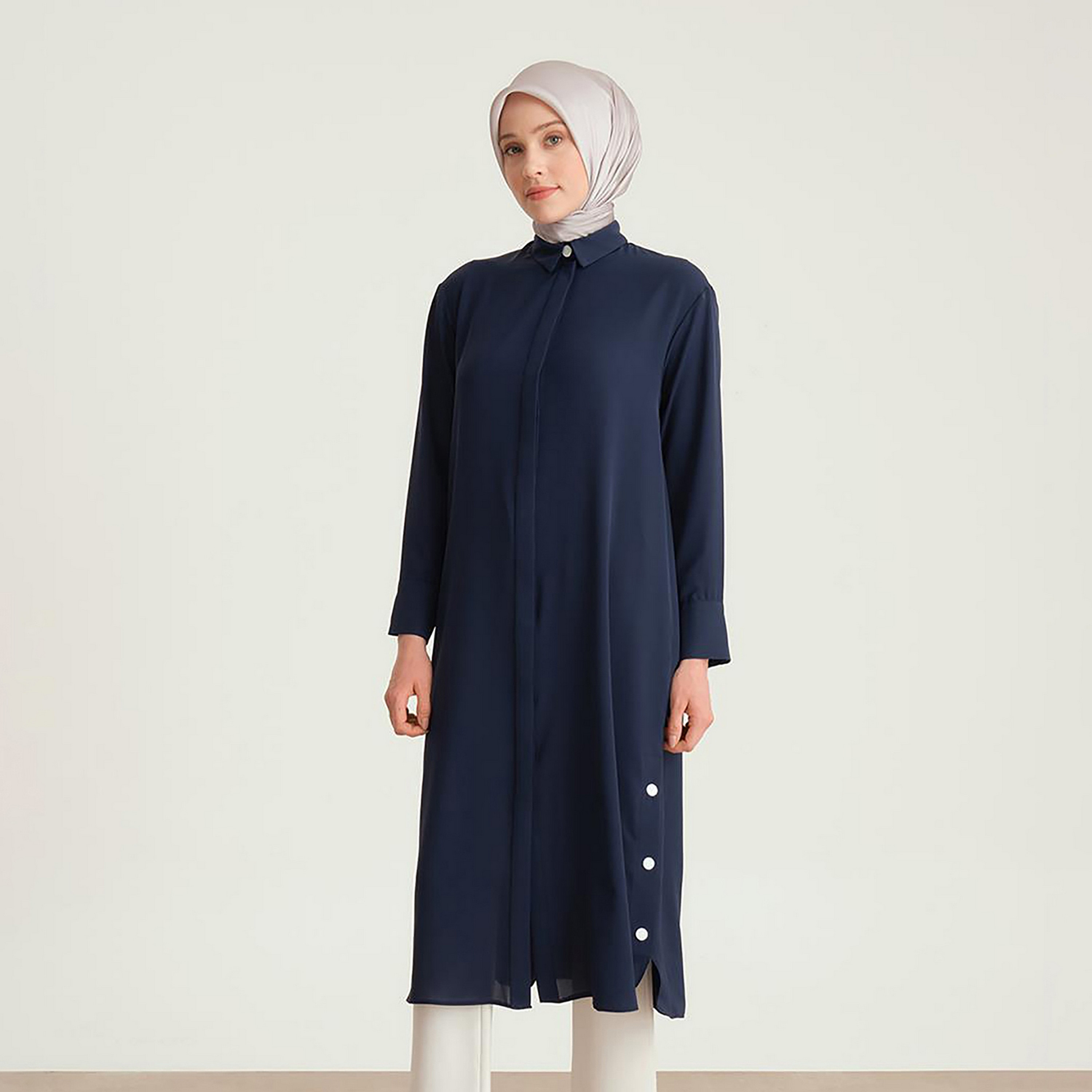 سترة أرميني بأزرار جانبية ومفصلة للنساء-women-clothing-shirtsandblouses-blouses-image-5