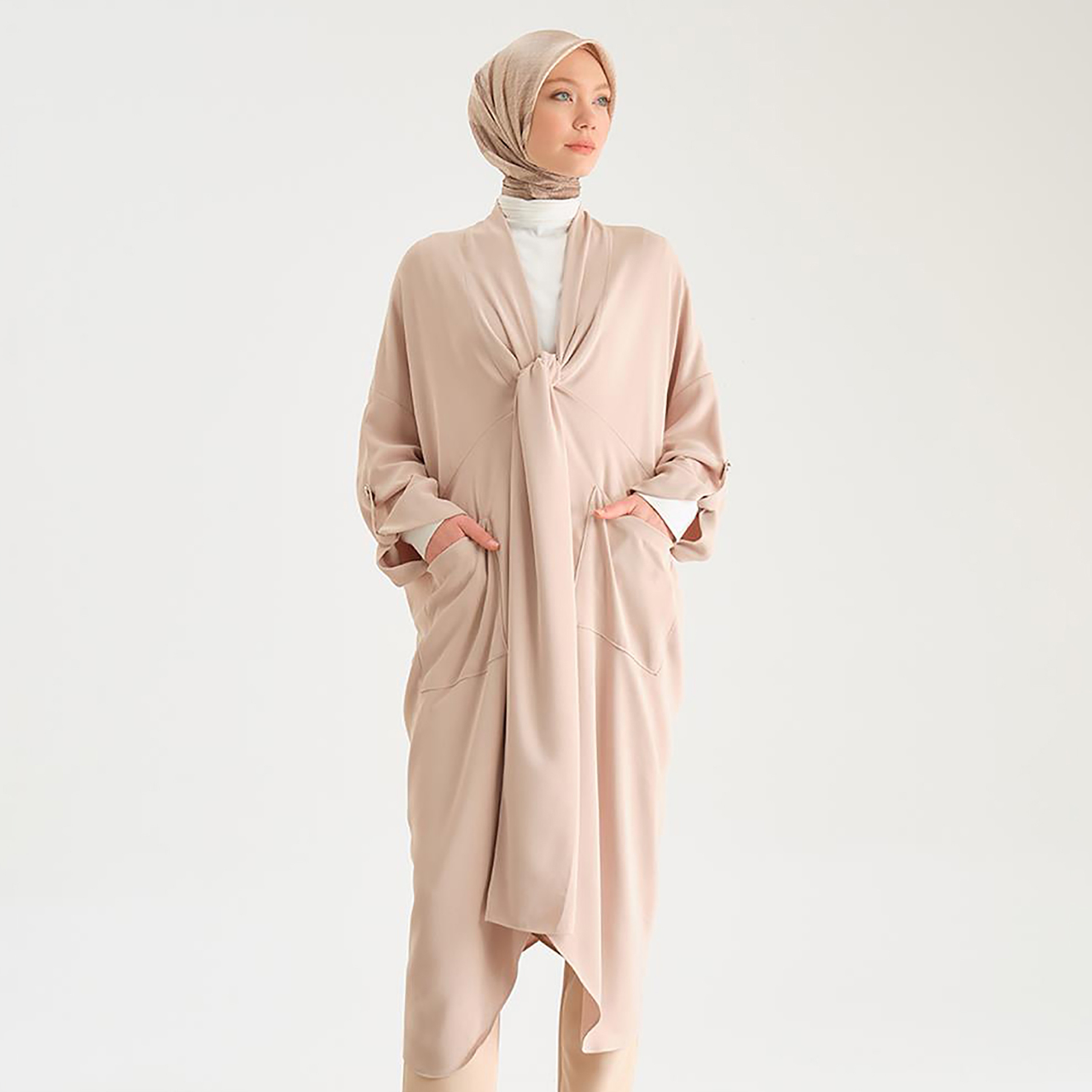 سترة Armine نسائية ذات أكمام قابلة للطي وGo Tunic-women-clothing-shirtsandblouses-blouses-image-1