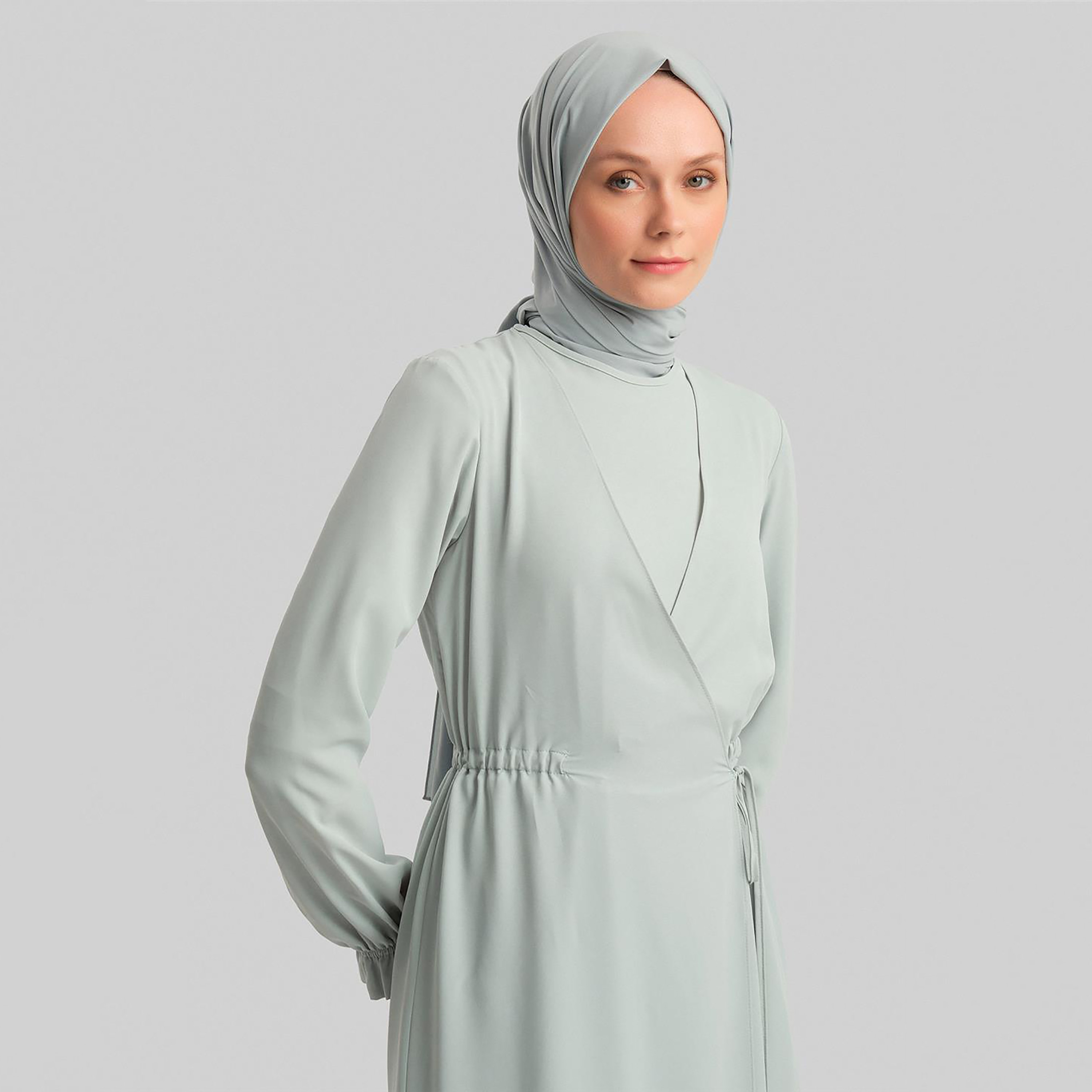 فستان طويل نسائي من Armine بأكمام مطاطية-women-clothing-dresses-image-3
