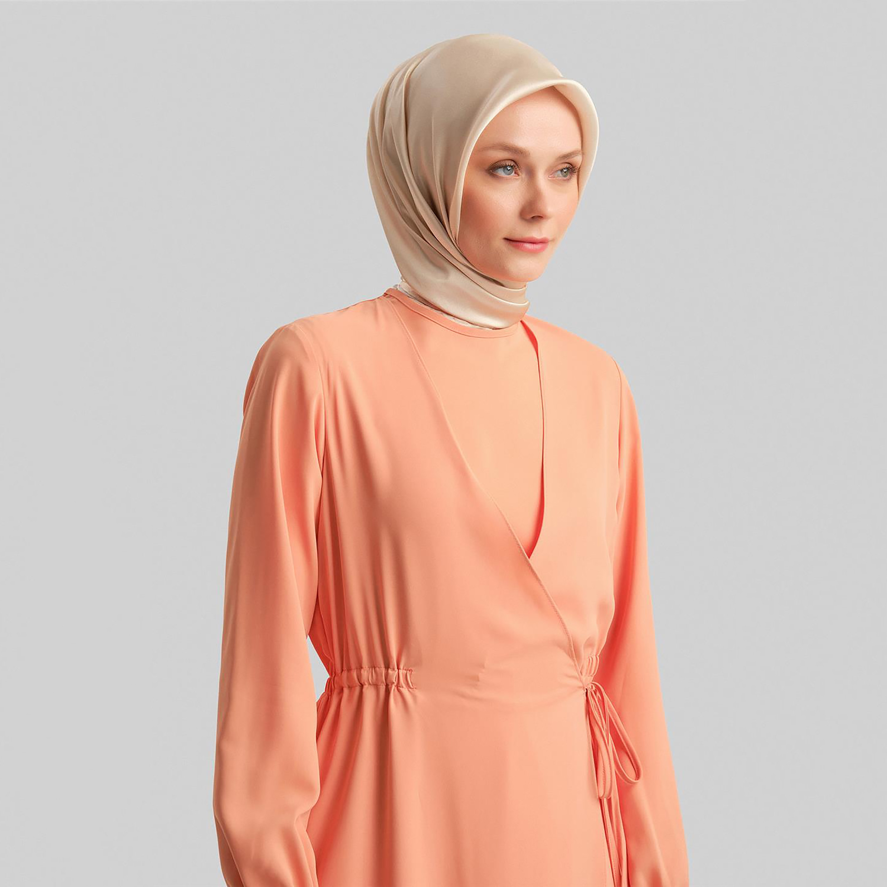 فستان طويل نسائي من Armine بأكمام مطاطية-women-clothing-dresses-image-11