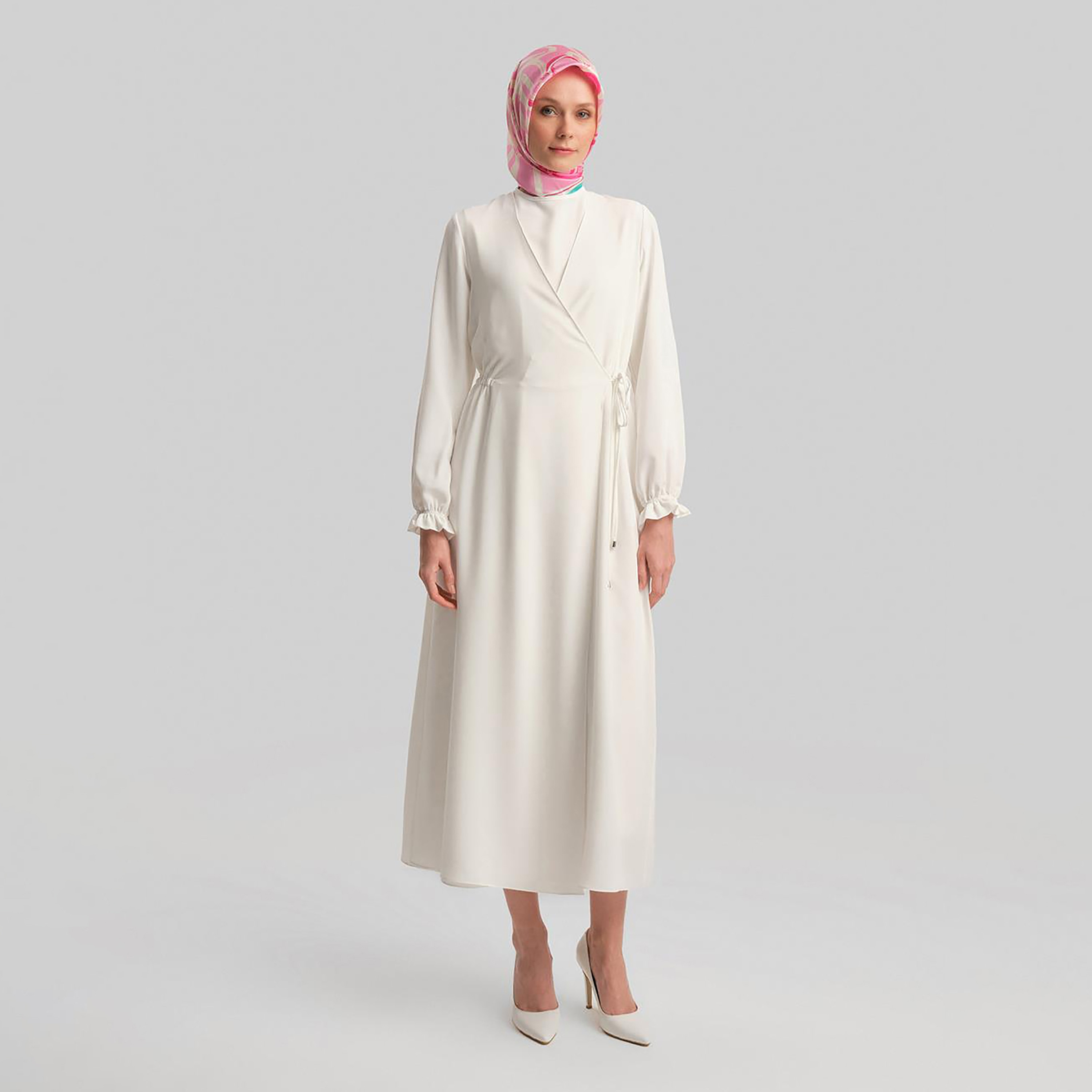 فستان طويل نسائي من Armine بأكمام مطاطية-women-clothing-dresses-image-13