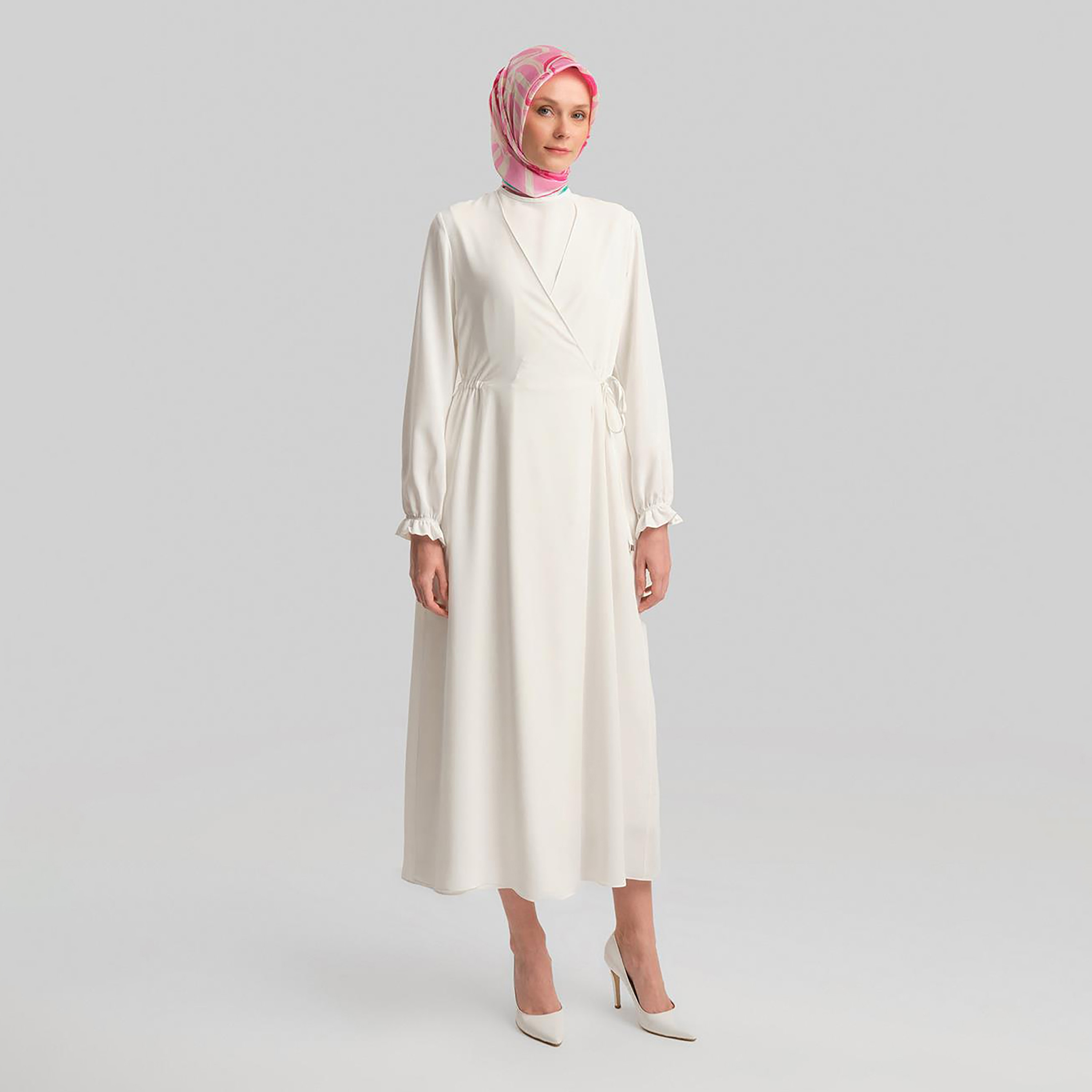 فستان طويل نسائي من Armine بأكمام مطاطية-women-clothing-dresses-image-16