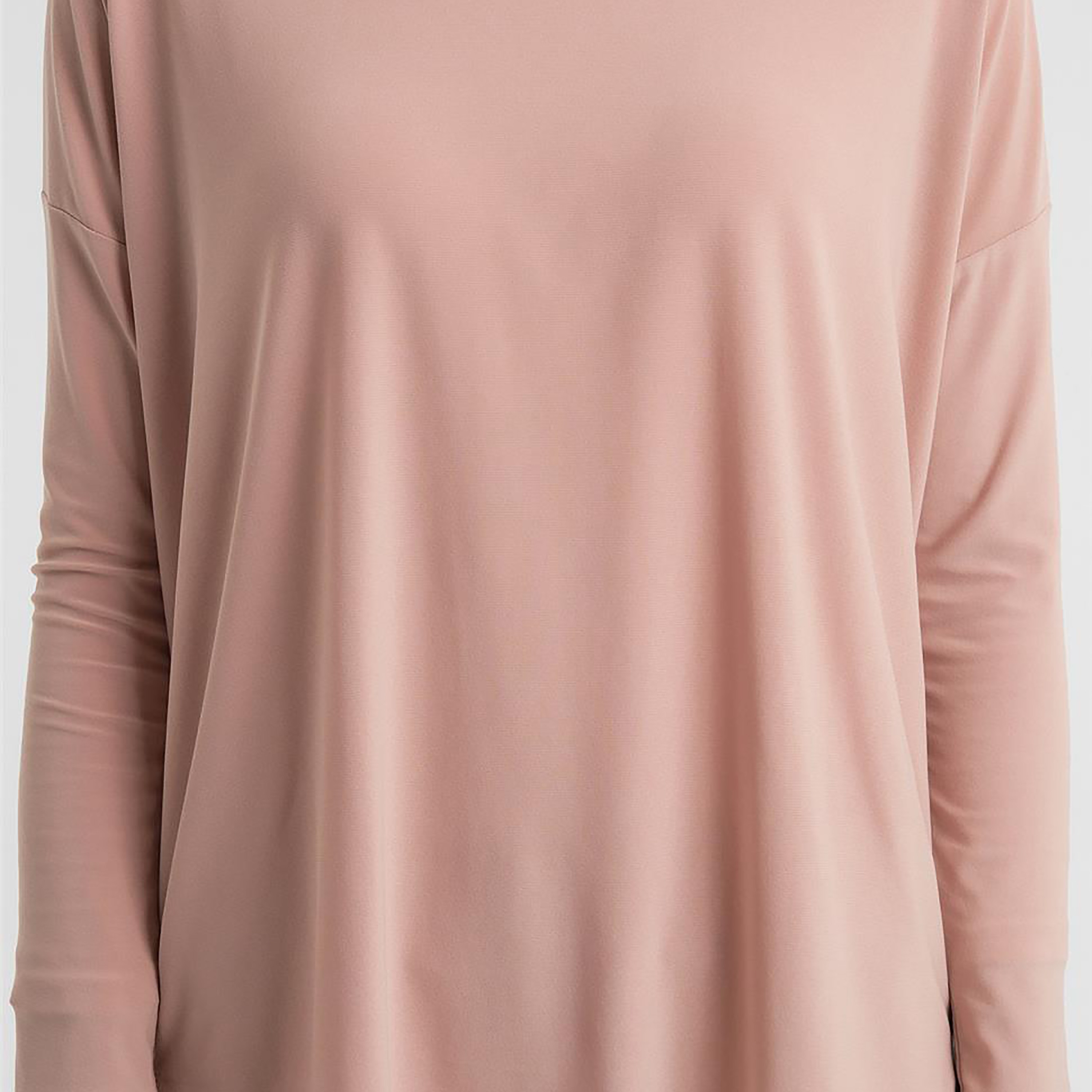 مجموعة من قطعتين من بلوزة Armine النسائية ذات الرقبة الدائرية ذات الطيات وتنورة طويلة-women-clothing-coordsets-image-7