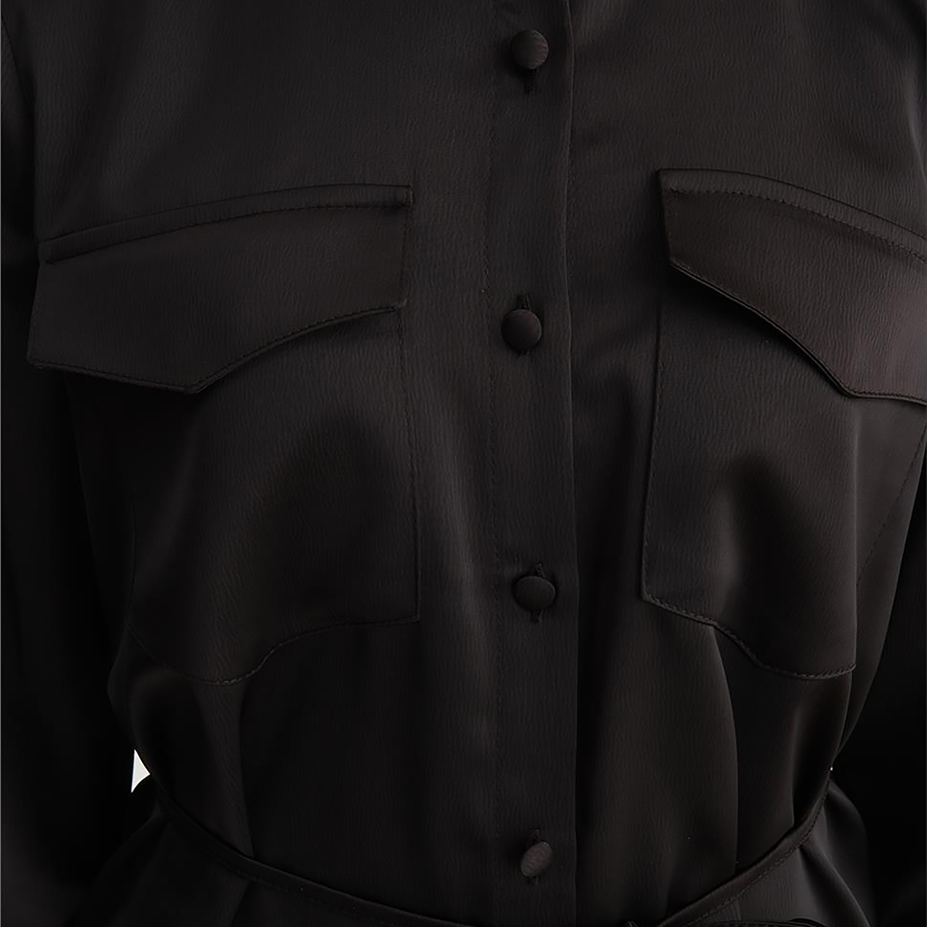 طقم من قطعتين من قميص نسائي بياقة مخططة وسروال واسع الساق من Armine-women-clothing-coordsets-image-13