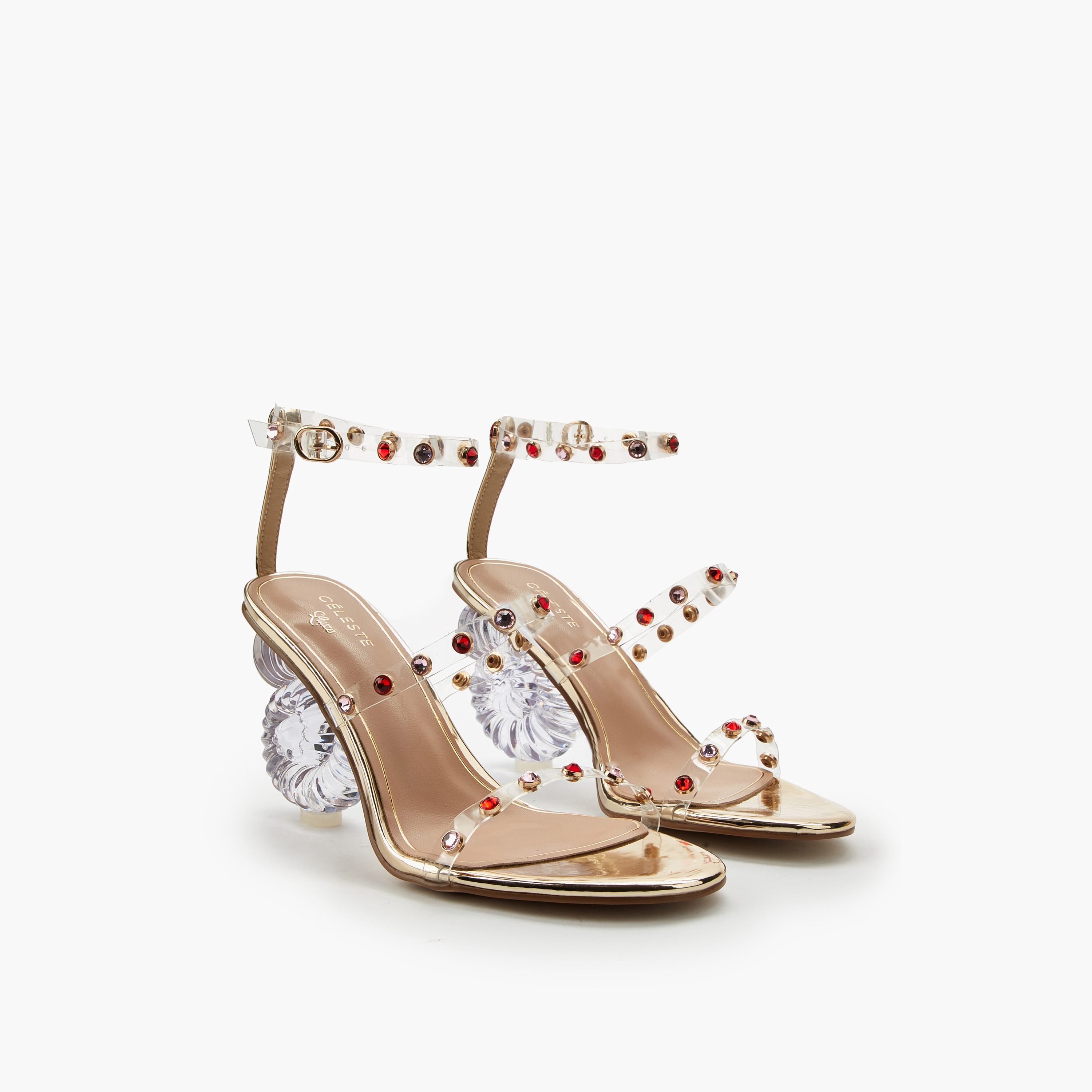 Celeste Women Studded Ankle Strap Sandals-women-shoes-sandals-heeled-image-1