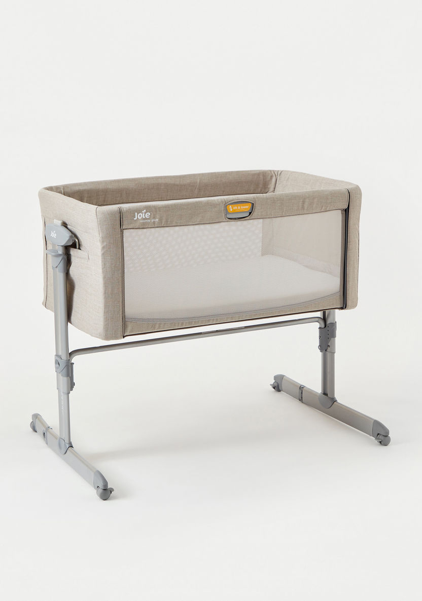 Joie Roomie Glide Crib and Co-sleeper - Almond (0-6 months)-Cradles and Bassinets-image-9