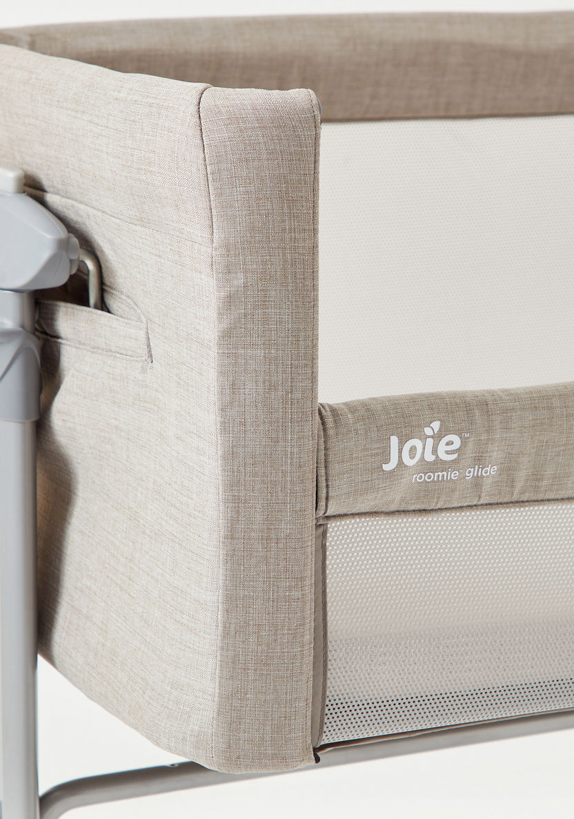 Joie Roomie Glide Crib and Co-sleeper - Almond (0-6 months)-Cradles and Bassinets-image-7