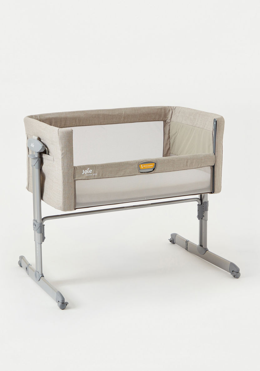 Joie Roomie Glide Crib and Co-sleeper - Almond (0-6 months)-Cradles and Bassinets-image-8