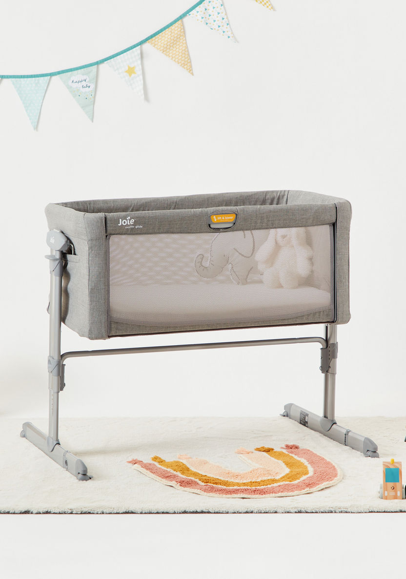 Joie Roomie Crib and Co-sleeper - Foggy Grey (0-6 months)-Cradles and Bassinets-image-0
