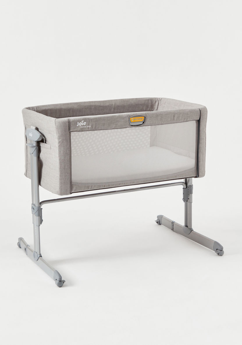 Joie Roomie Crib and Co-sleeper - Foggy Grey (0-6 months)-Cradles and Bassinets-image-9