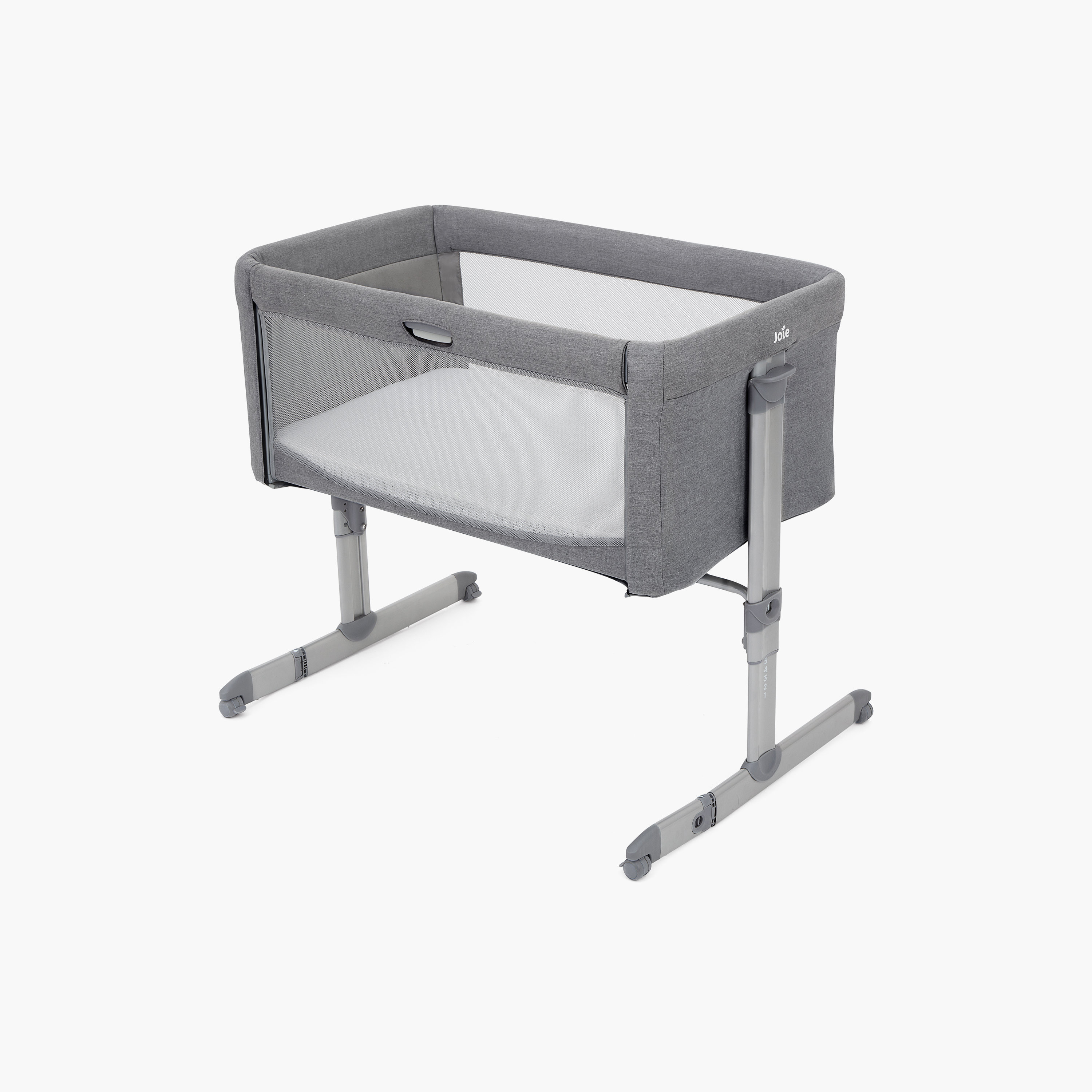 Joie Roomie Crib and Co-sleeper - Grey Flannel (0-6 months)-baby-nursery-furniture-cribsandbeds-bassinets-image-1