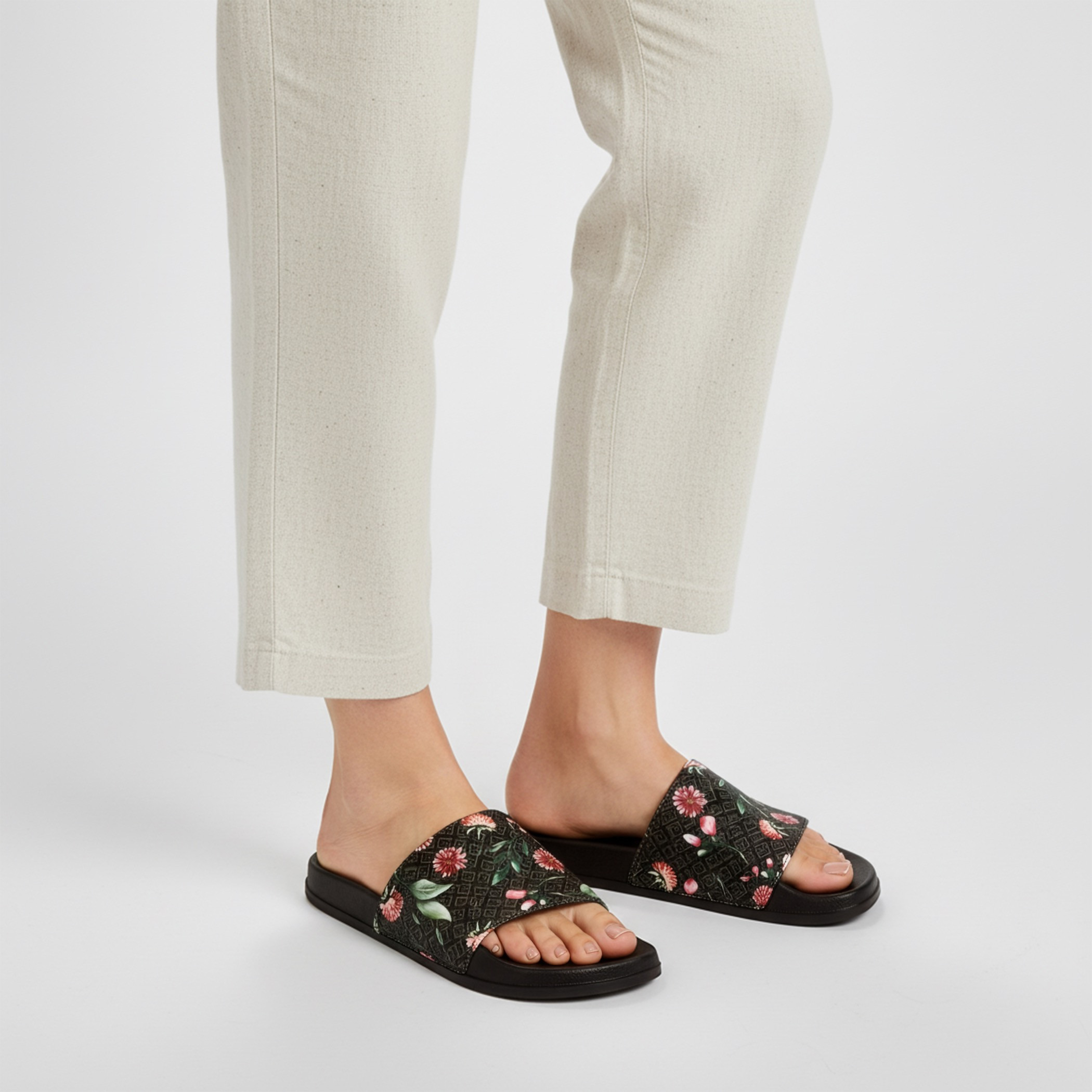 Flora Bella Women Monogram Floral Print Slides-women-shoes-flipflopsandslides-image-2