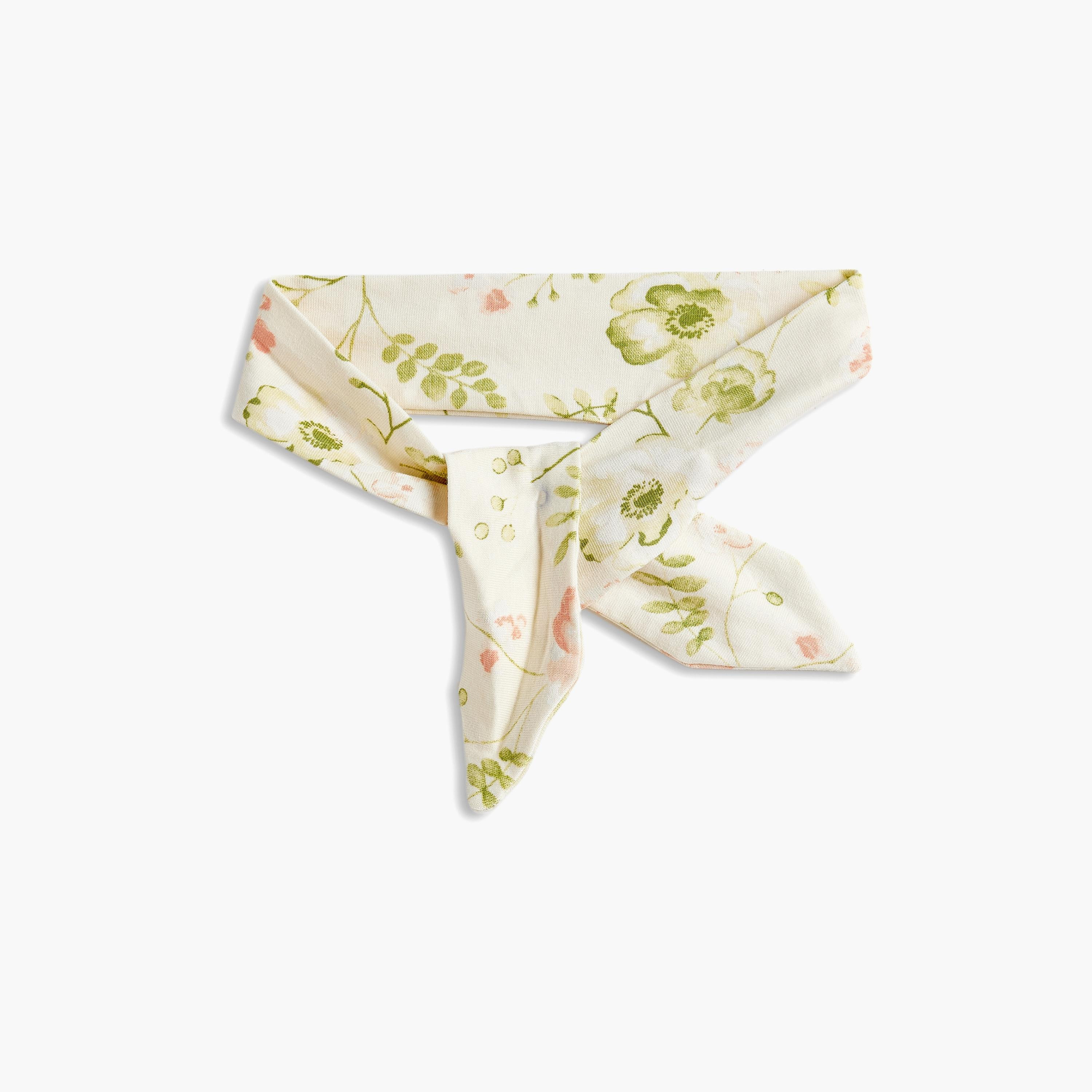 فستان بأكمام قصيرة وبنطلون وعصابة رأس بطبعات الأزهار 3 قطع من ديركجي-baby-girls-clothing-setsandcoords-image-5