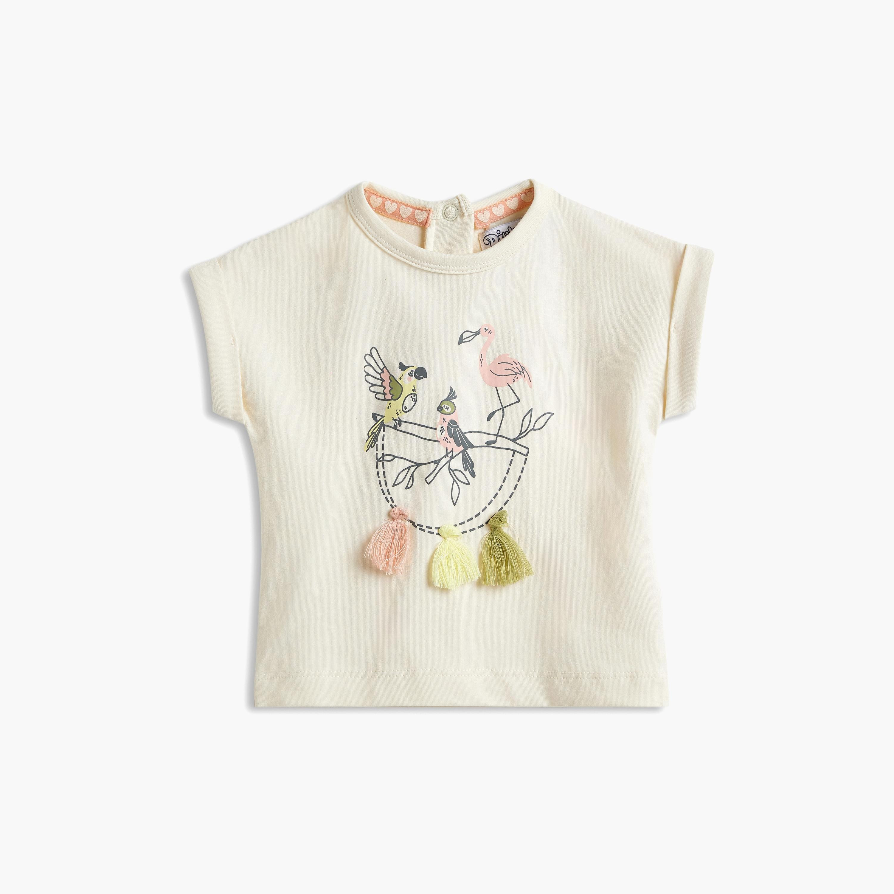 تي شيرت مطبوع بأكمام قصيرة مع شورت قطعتين من ديركجي-girls-clothing-setsandcoords-image-2