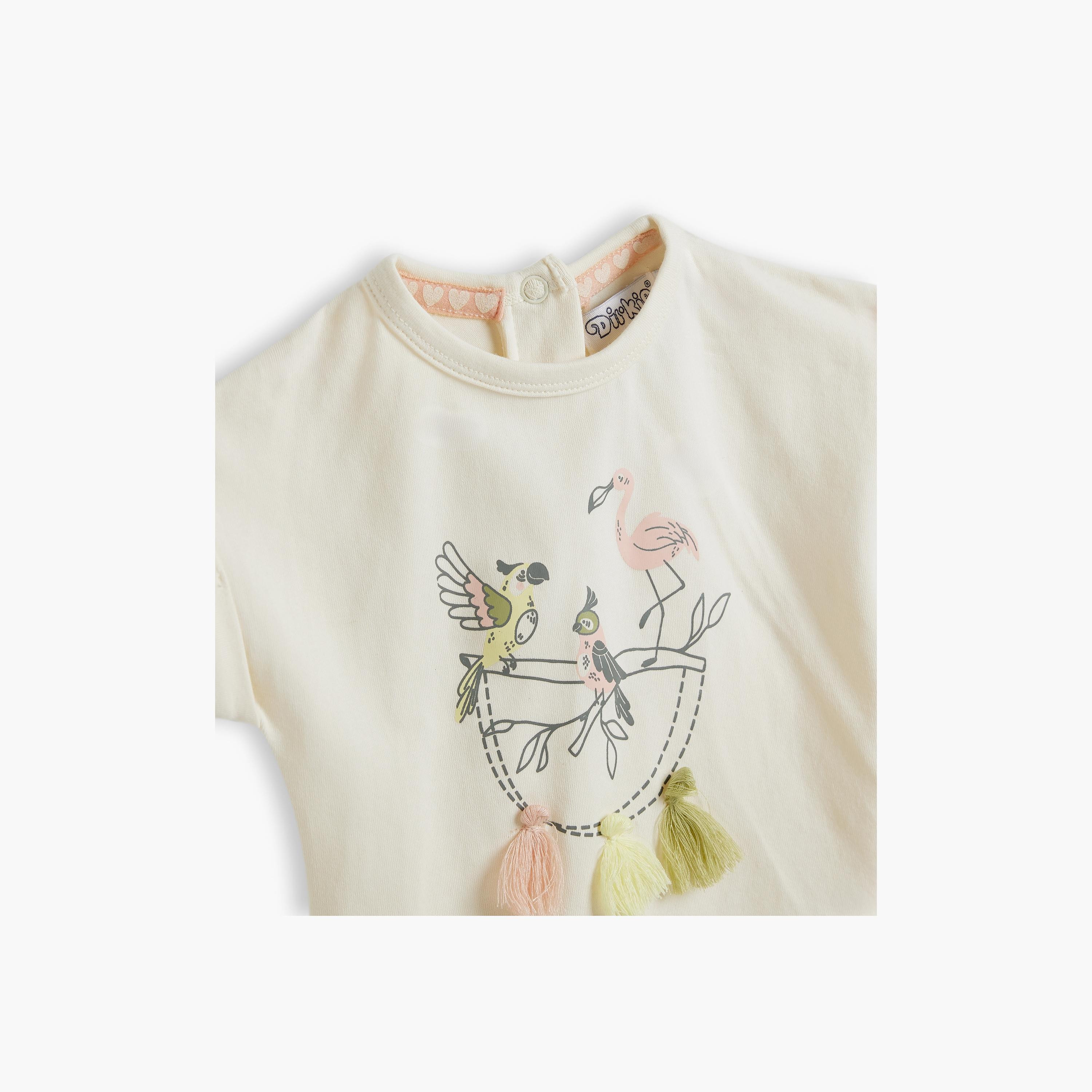 Dirkje 2-Piece Printed Short Sleeves T-Shirt with Shorts-girls-clothing-setsandcoords-image-3