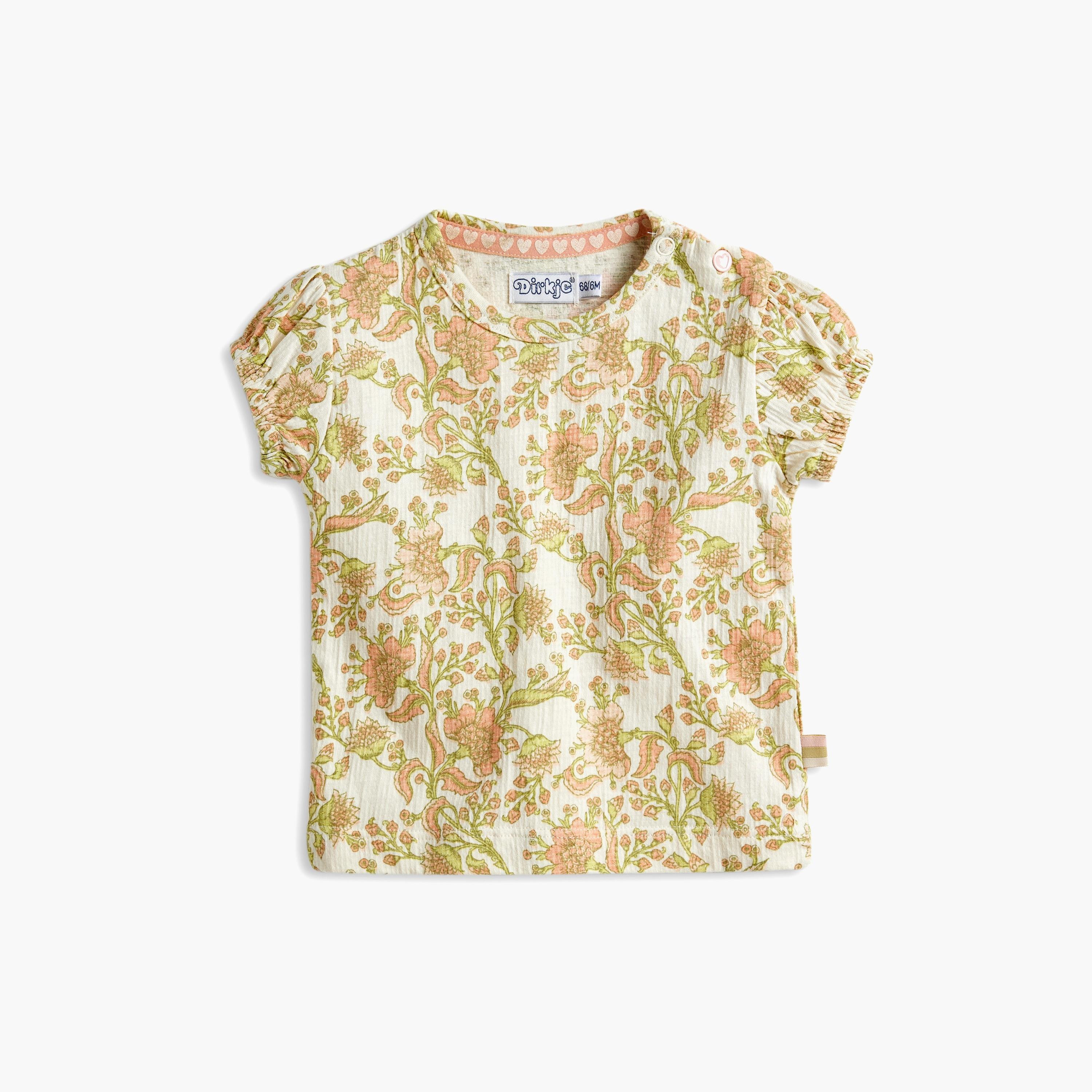 Dirkje 2-Piece Floral Printed Cap Sleeves Dress with T-Shirt-girls-clothing-setsandcoords-image-4